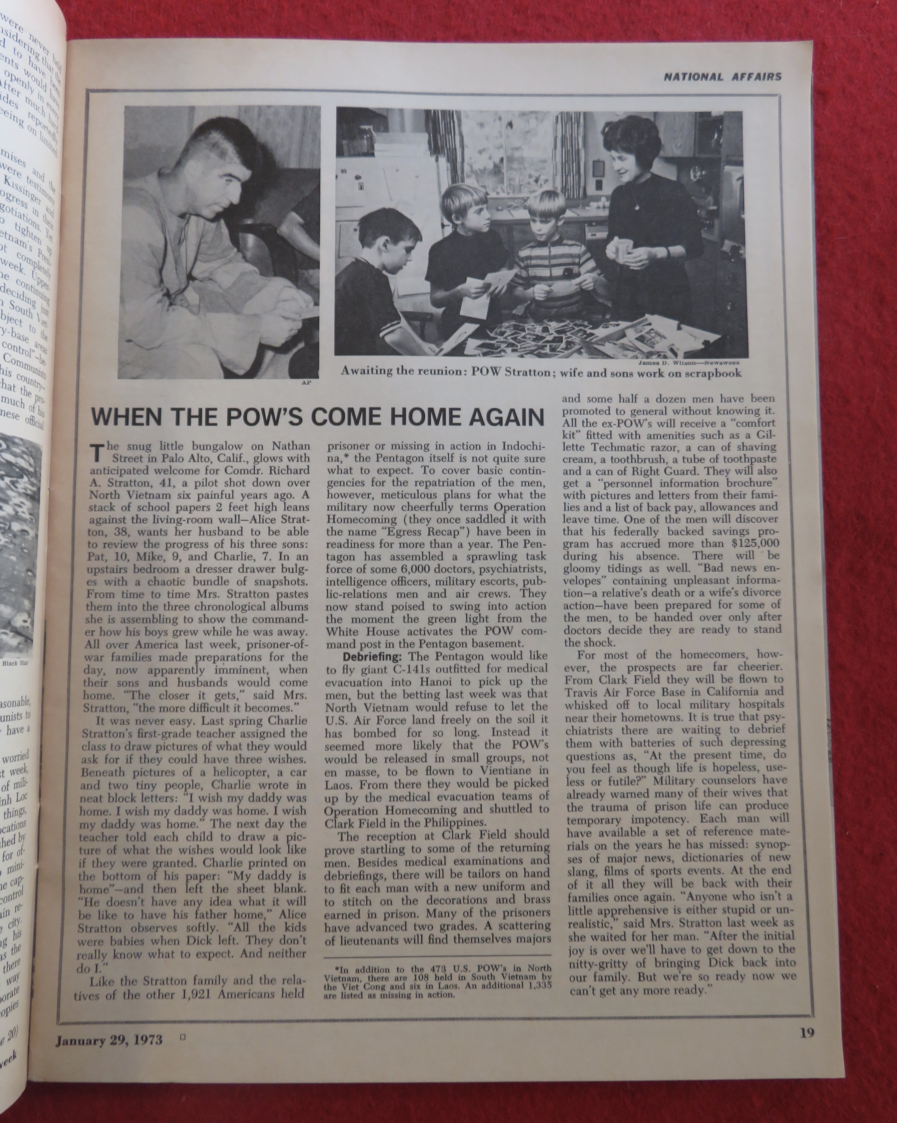 Newsweek Magazine January 29, 1973 How Solid A Peace