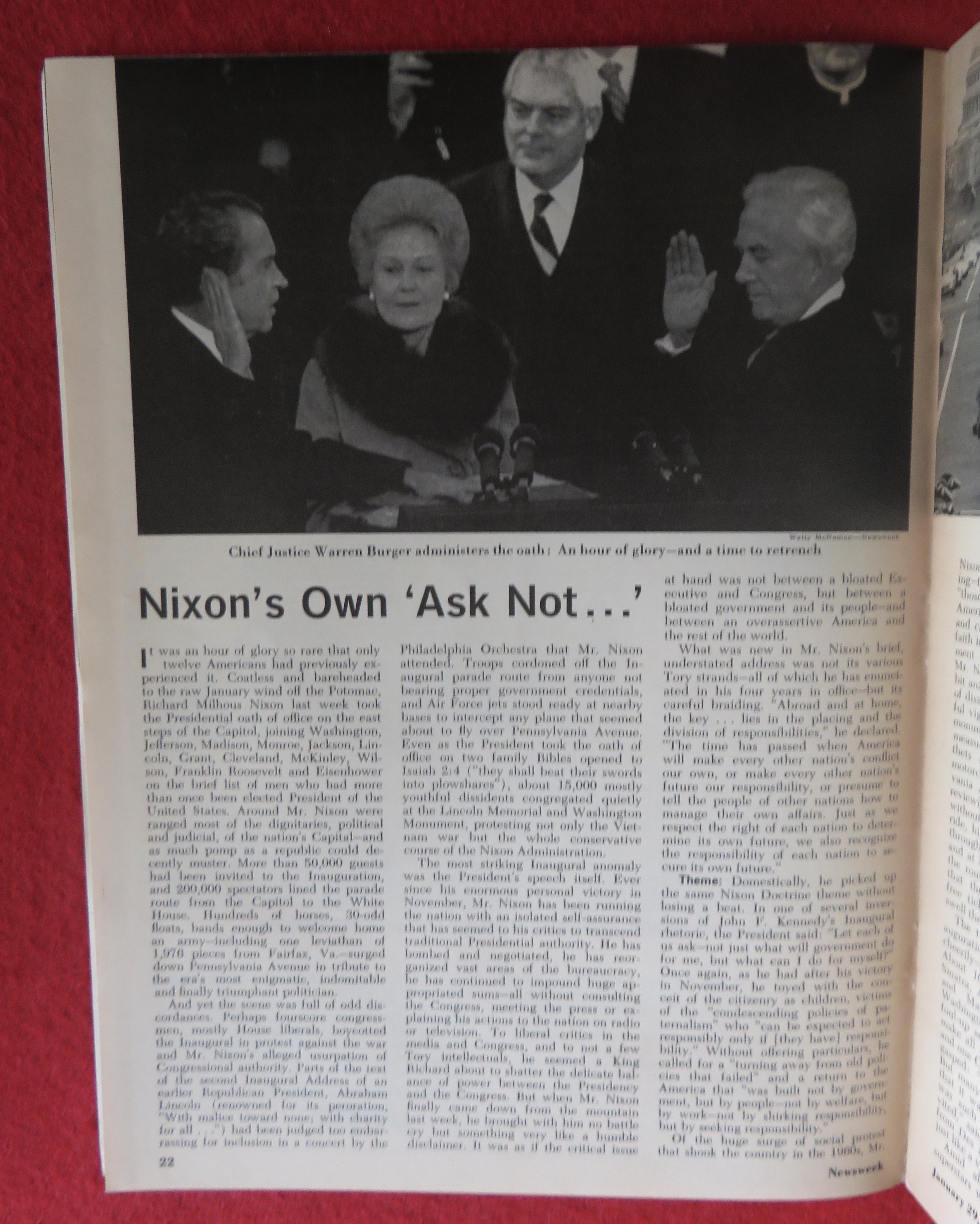 Newsweek Magazine January 29, 1973 How Solid A Peace