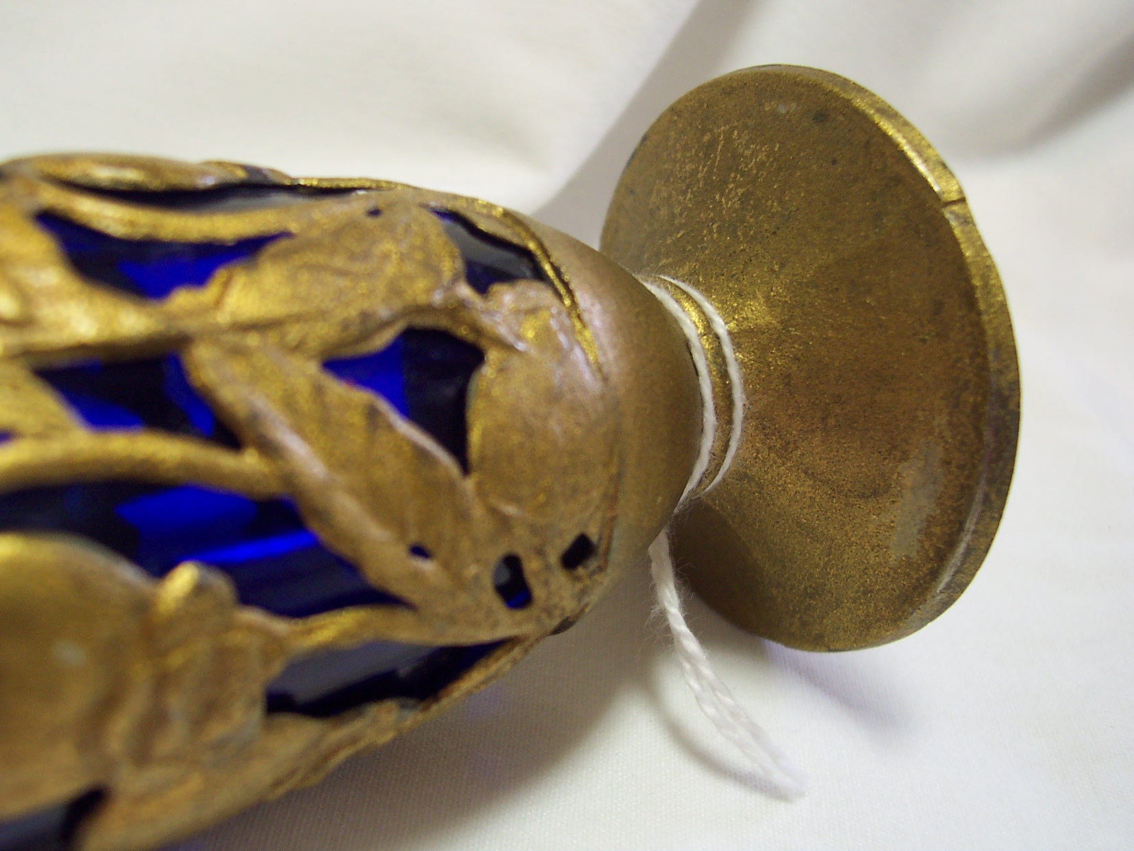 Cobalt Blue Glass Brass Covered glass Japan