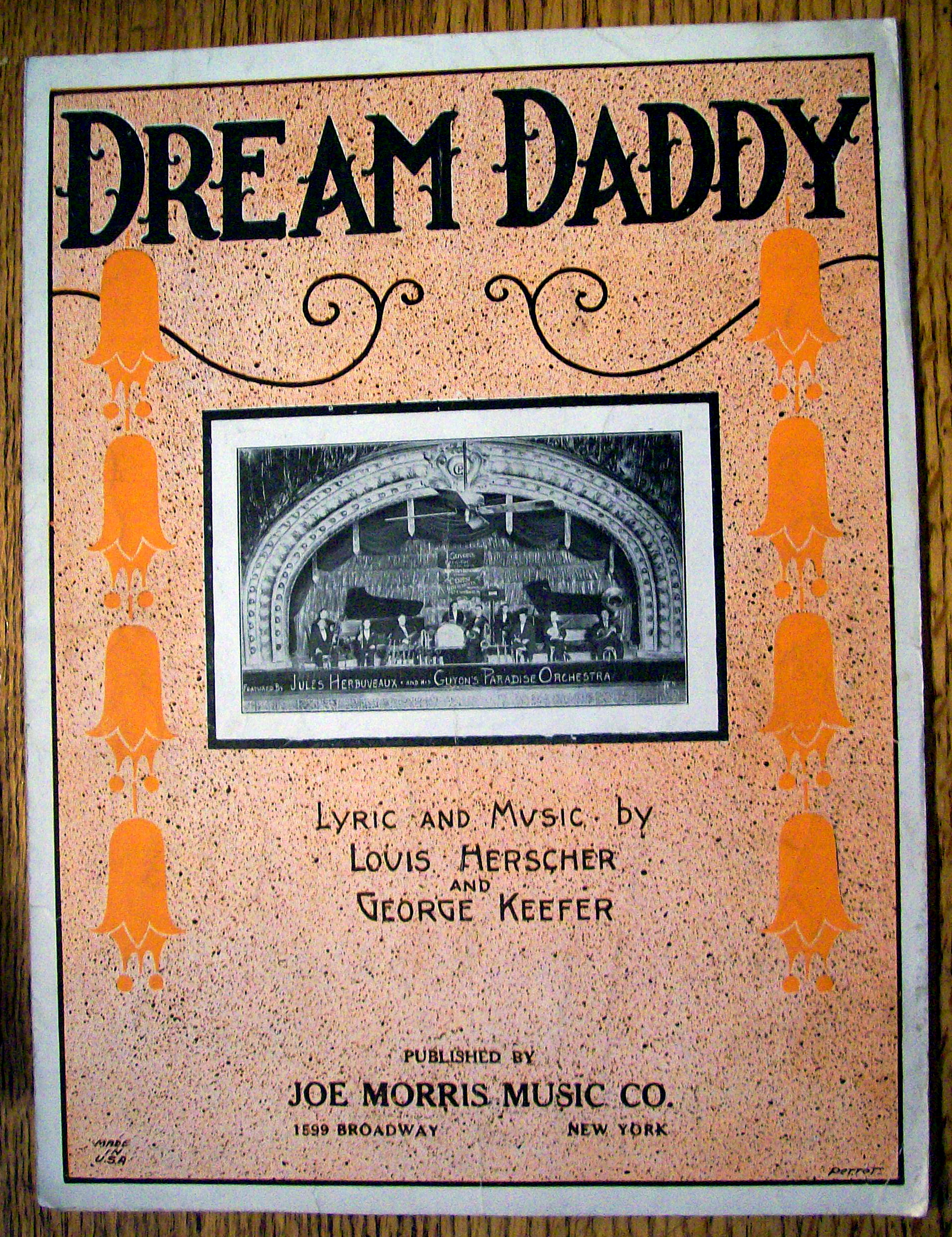 Sheet Music For 1923 Dream Daddy By George Keefer