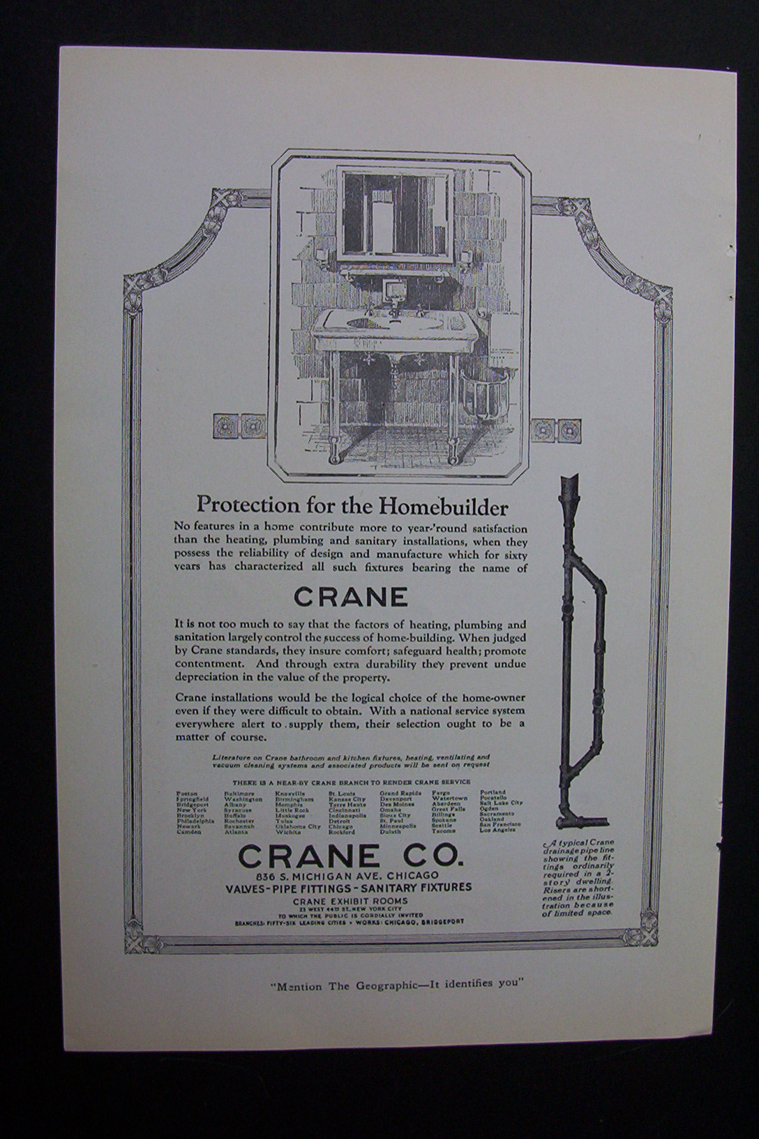1920 Dual Ad: Davey Tree Expert & Crane Co.