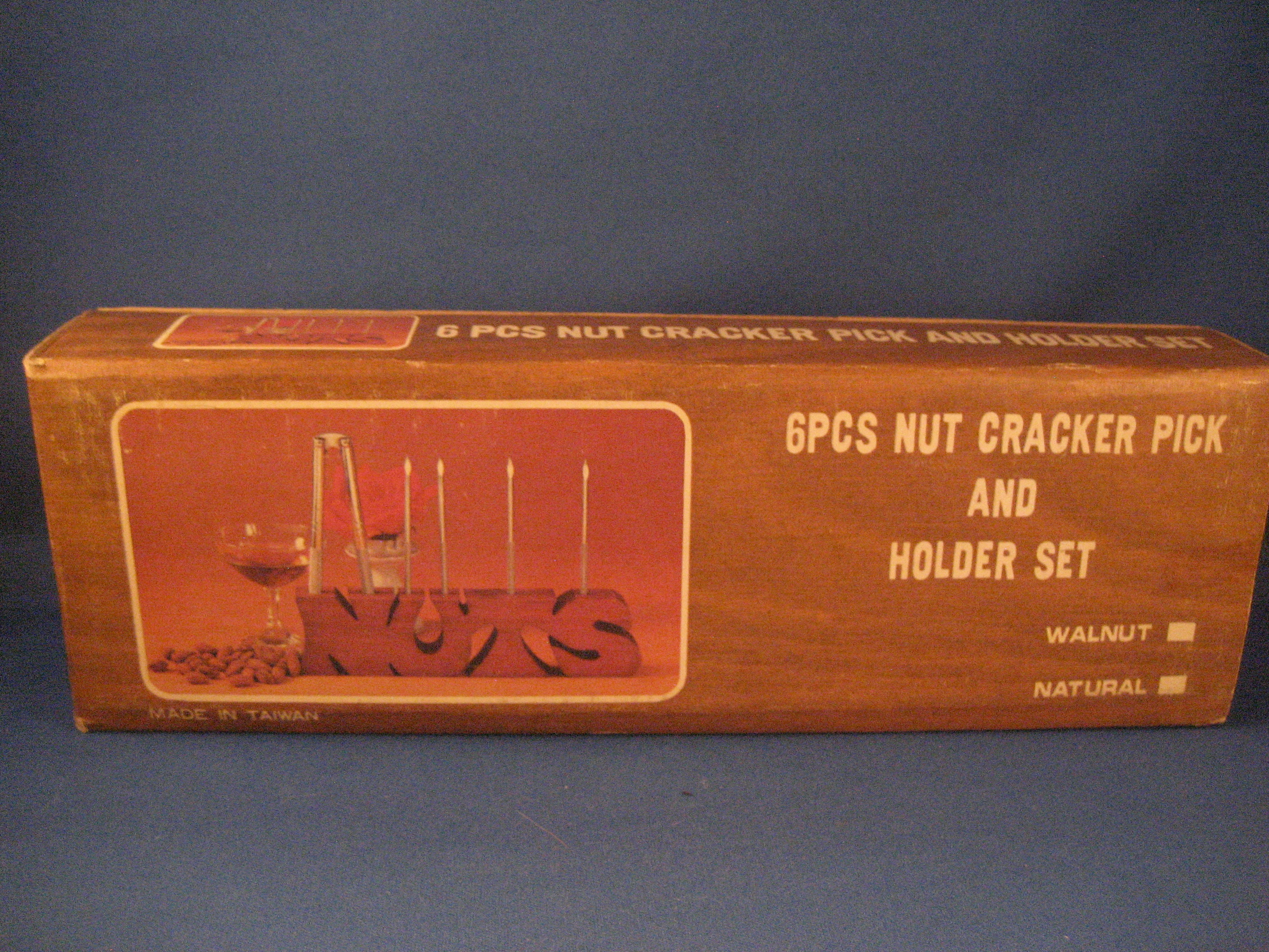 Nut Cracker Pick and Holder Set