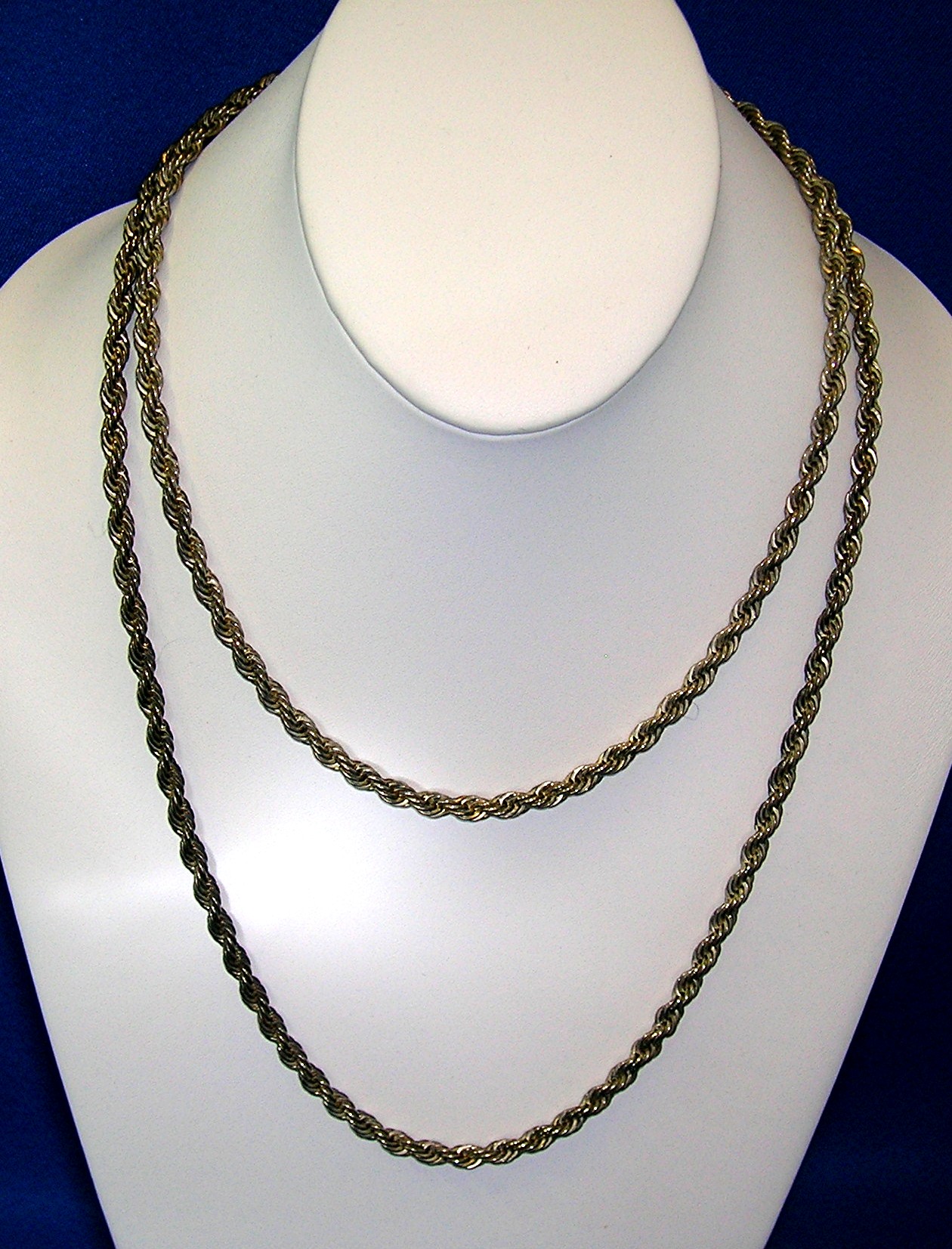 Necklace 41 Inch Rope Chain Silver