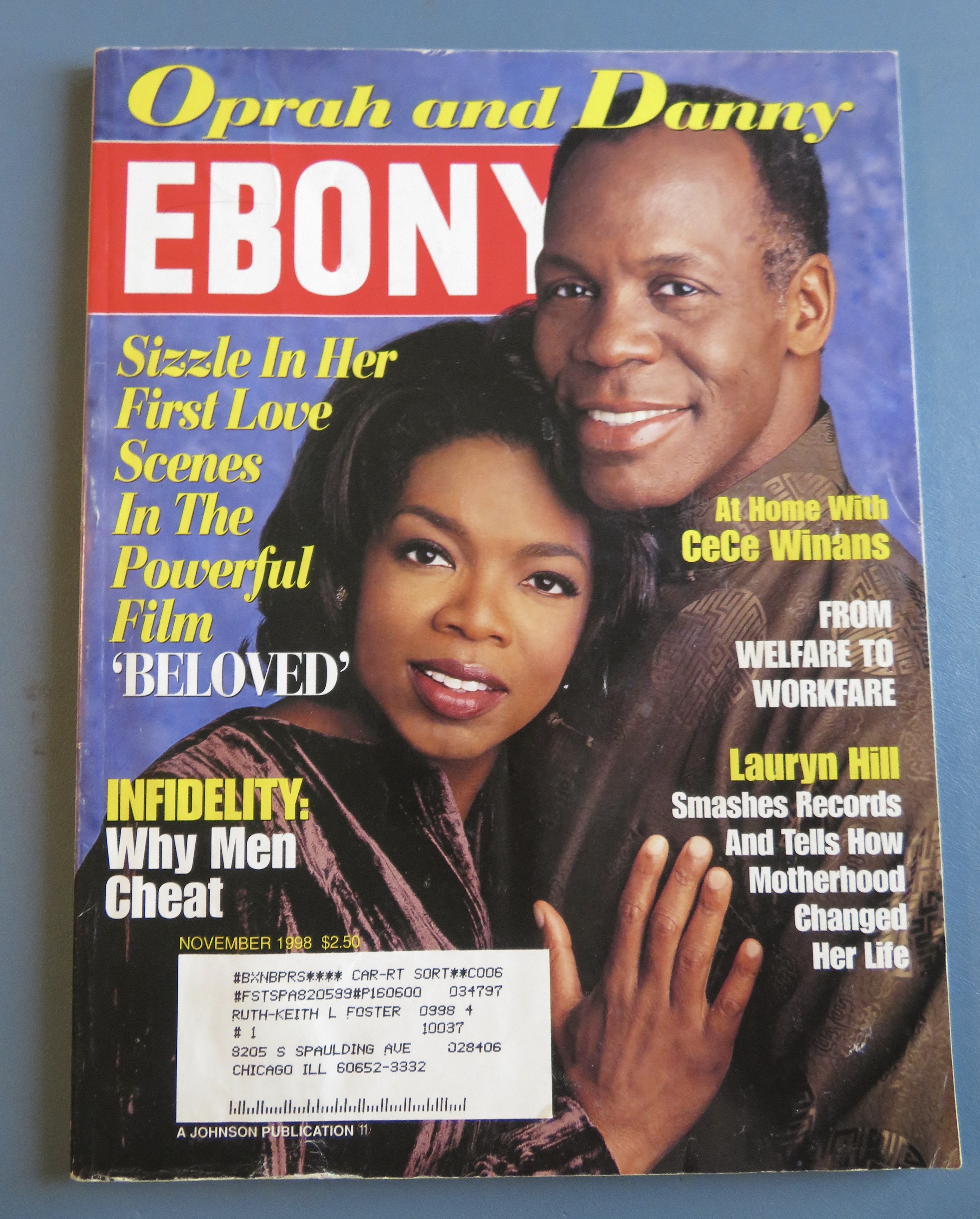 Ebony Magazine - November 1998 - Oprah & Danny