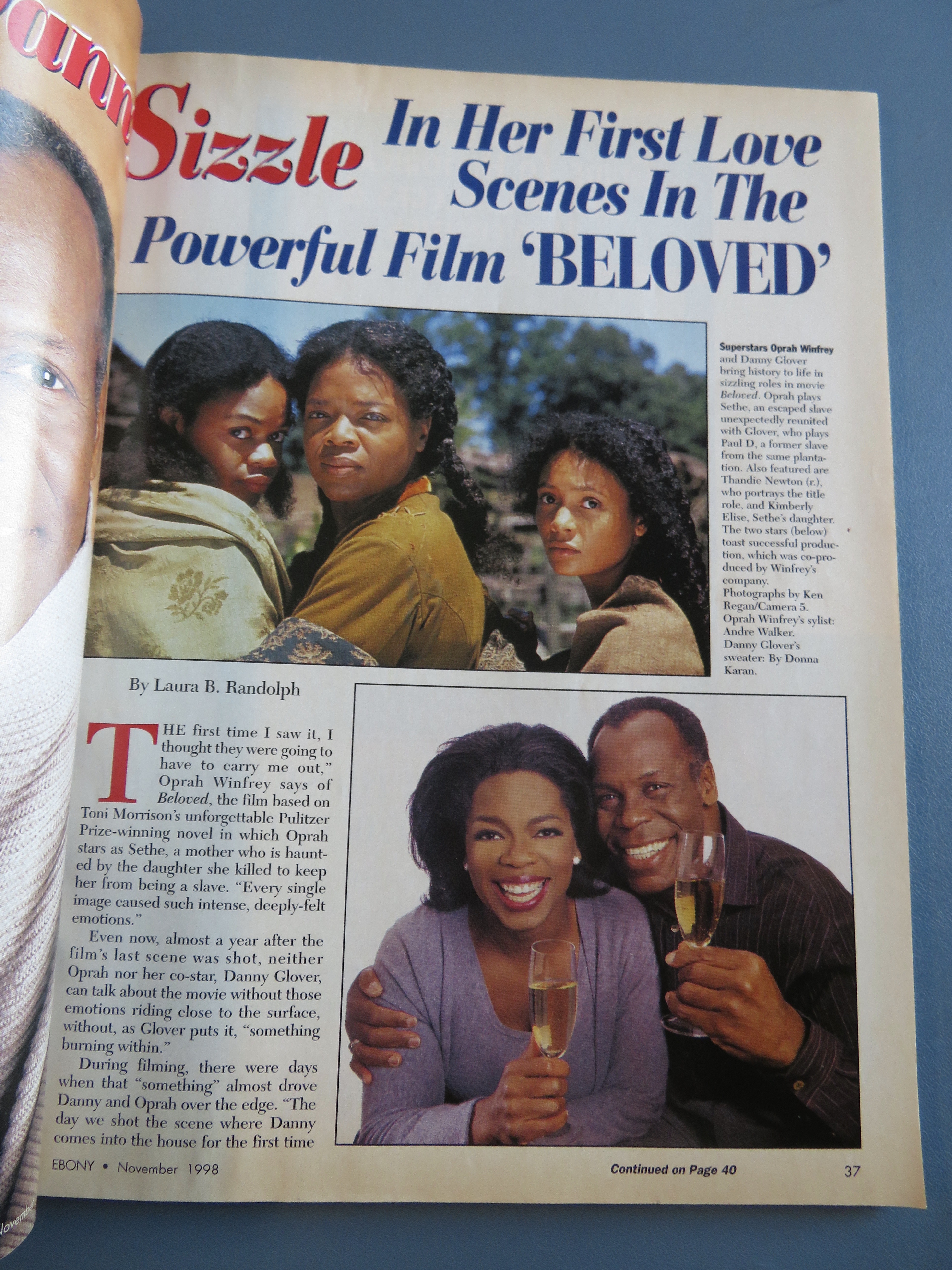 Ebony Magazine - November 1998 - Oprah & Danny