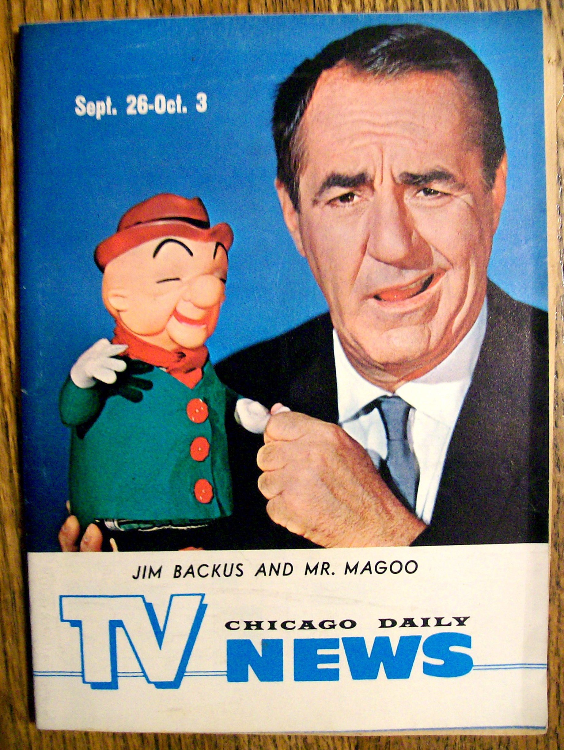 TV News - Sept 26-Oct 3, 1964 - Jim Backus & Mr. Magoo