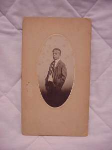 Antique Or Vintage Cabinet Photograph Of Young Boy Wearing Cap