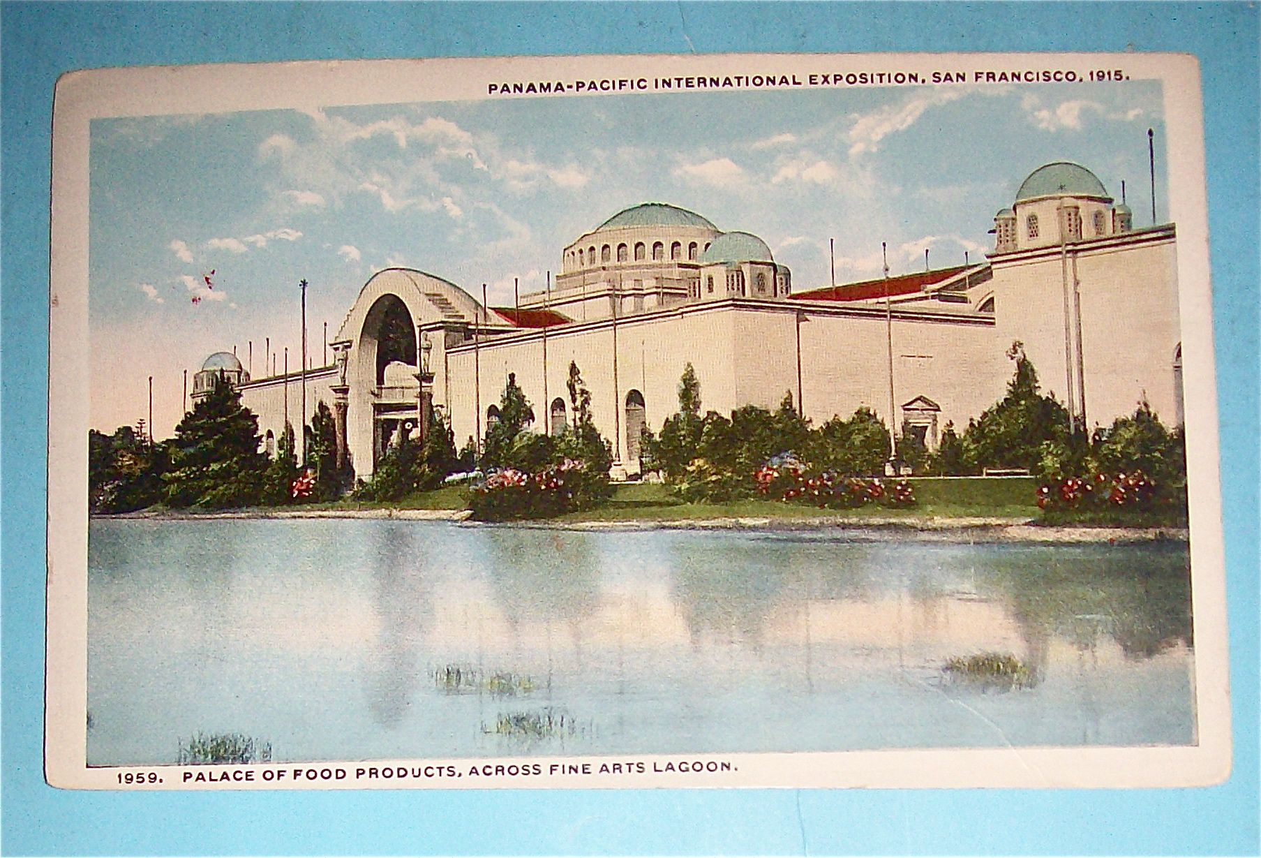 Palace Of Food Product, Across FIne Art Lagoon Postcard