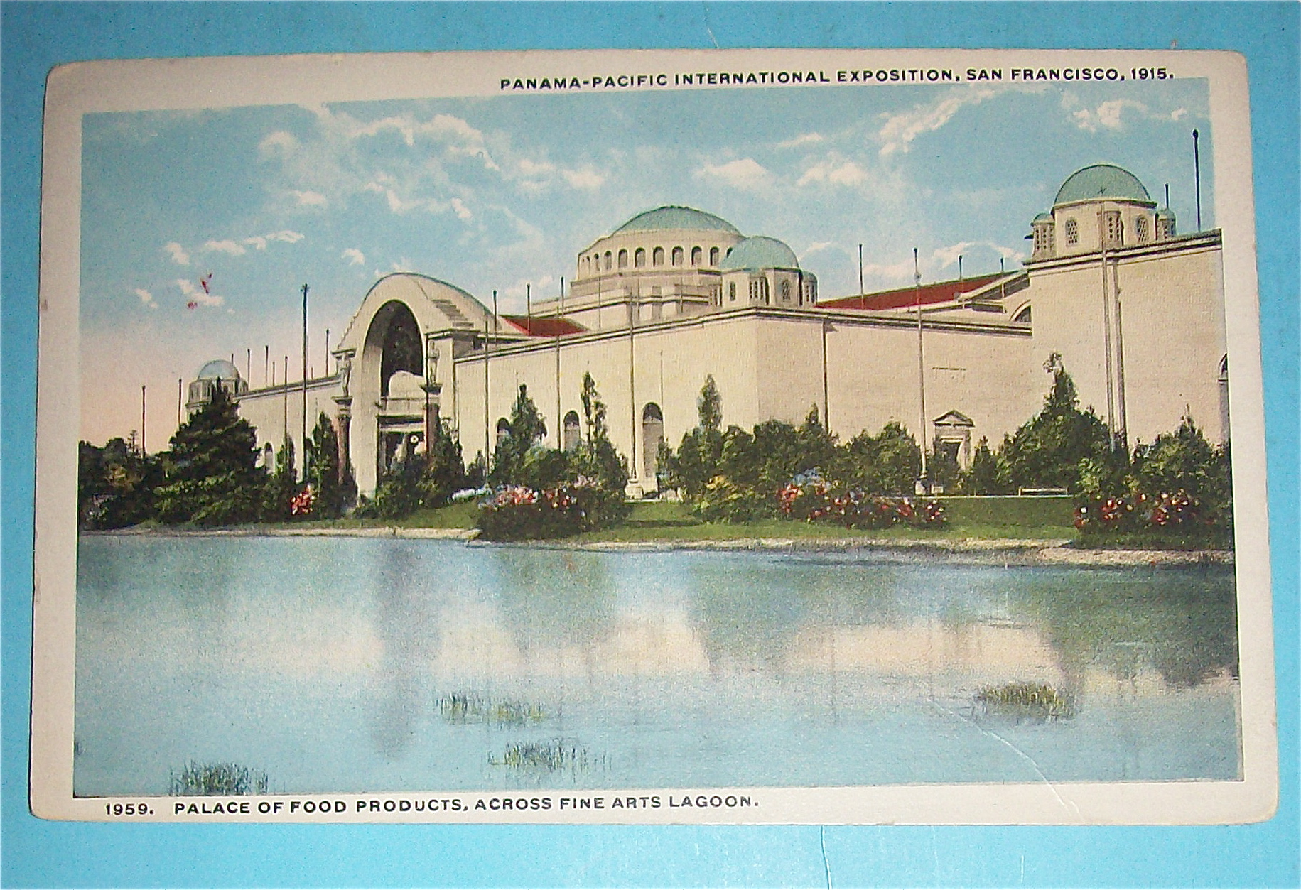Palace Of Food Product, Across FIne Art Lagoon Postcard