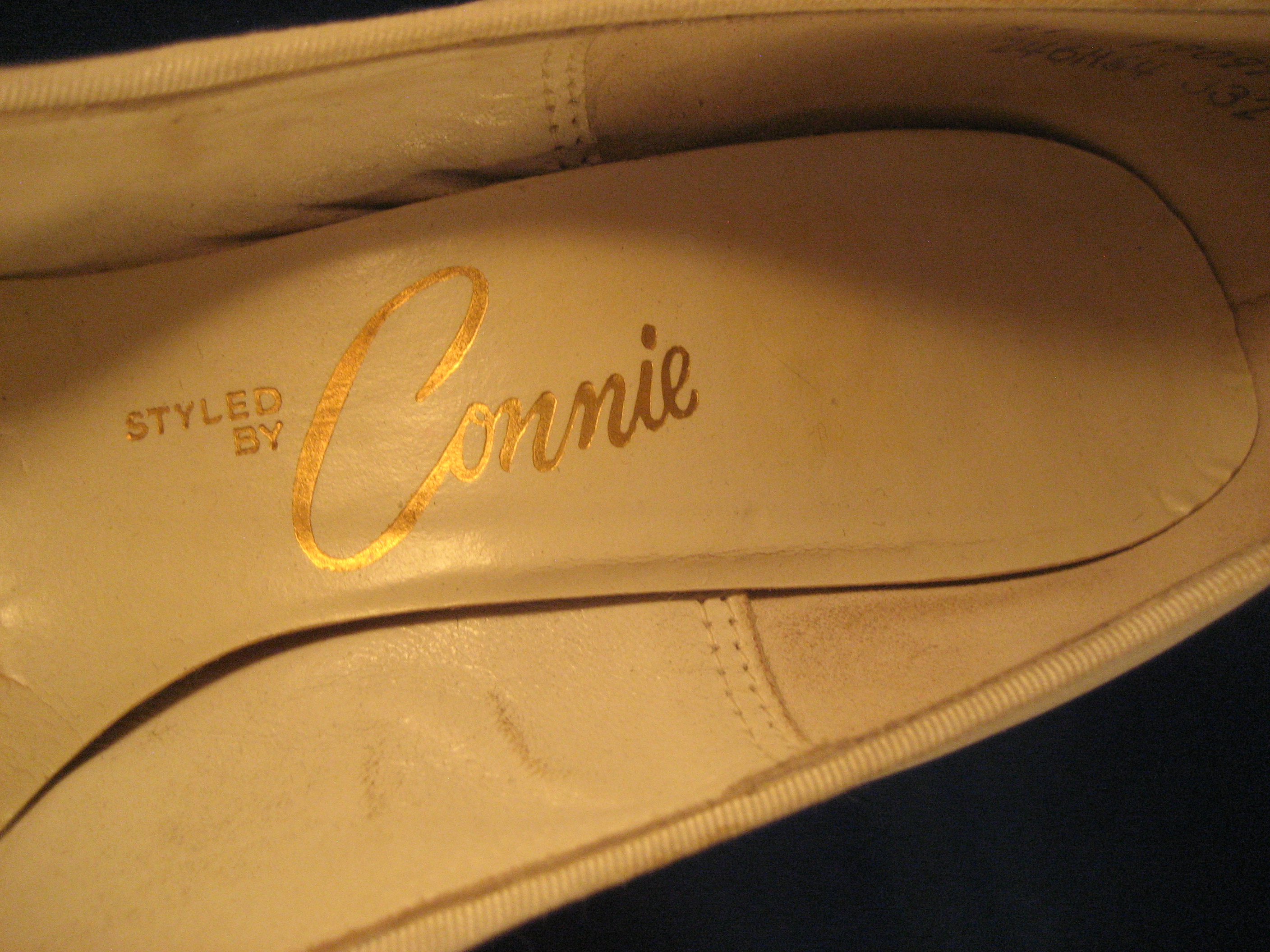 White Connie Heels