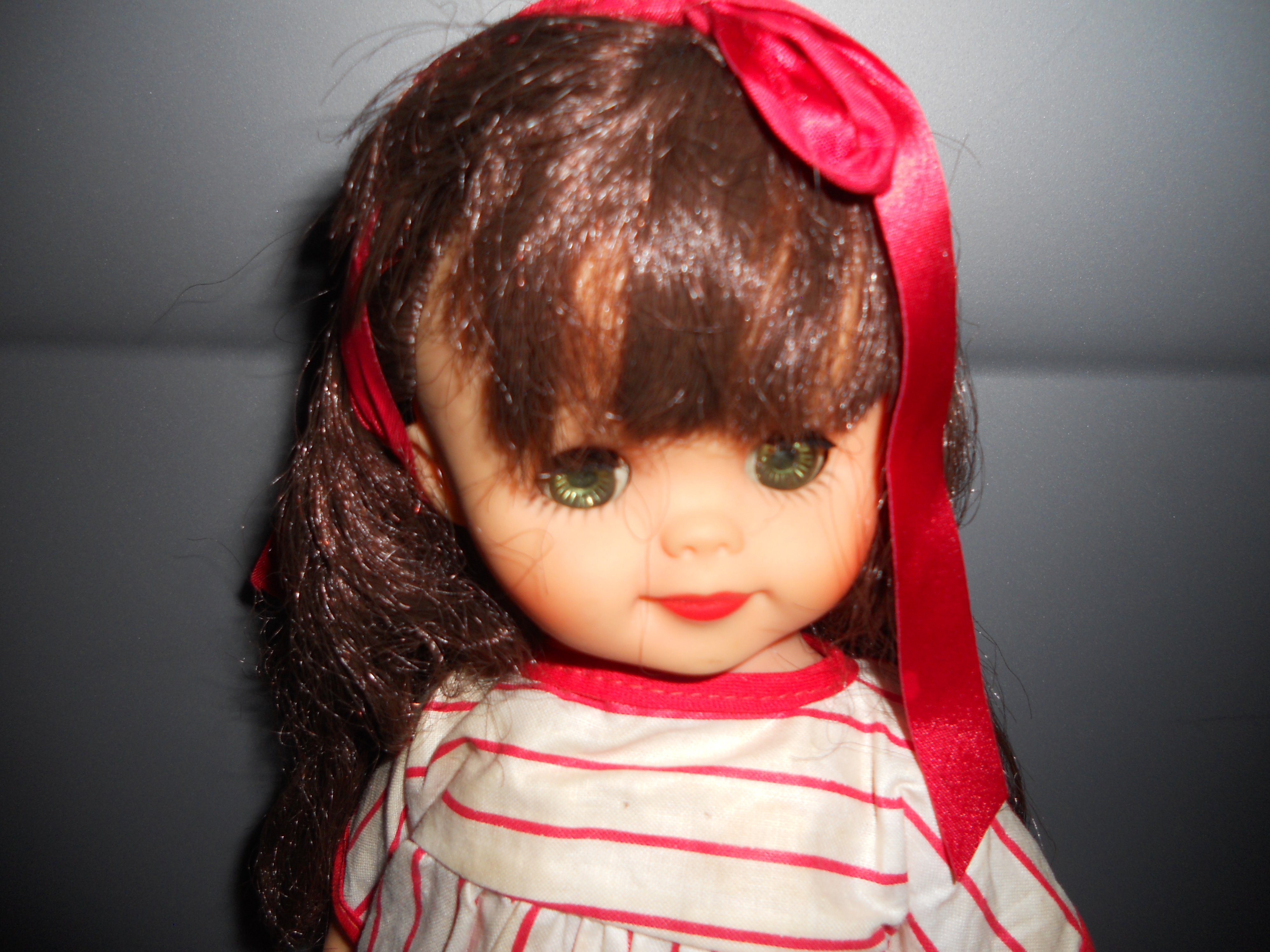 Perky Doll, 12 Inches Green Sleep Eyes