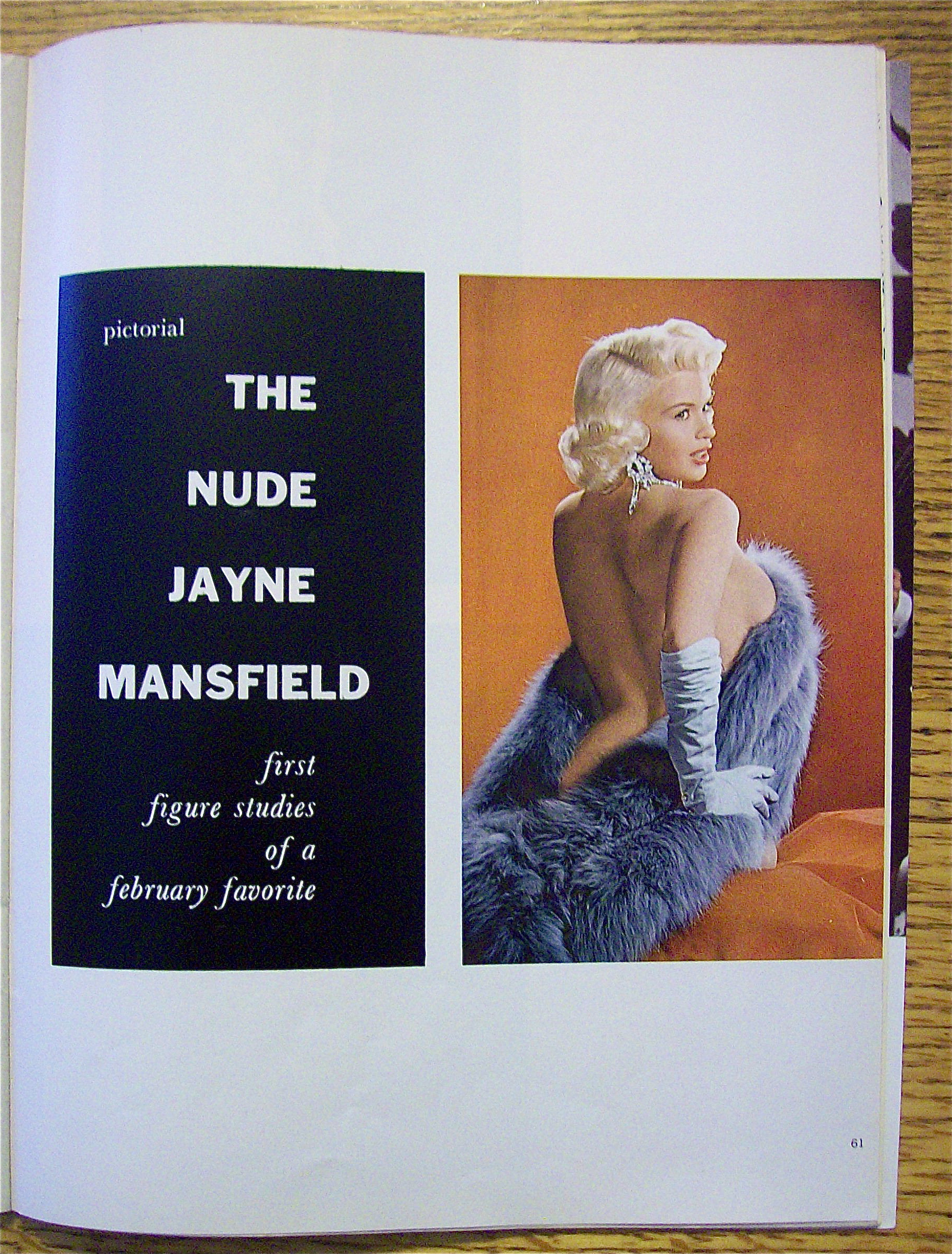 Playboy Magazine-February 1958-Jayne Mansfield (Nude)