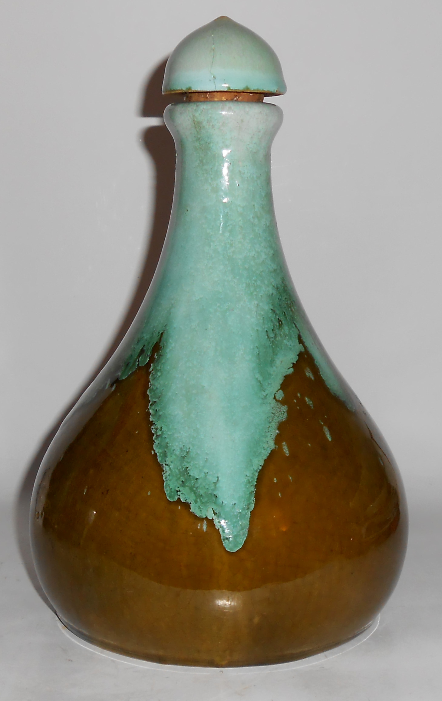 Brush McCoy Pottery Green Onyx Large Musical Jug