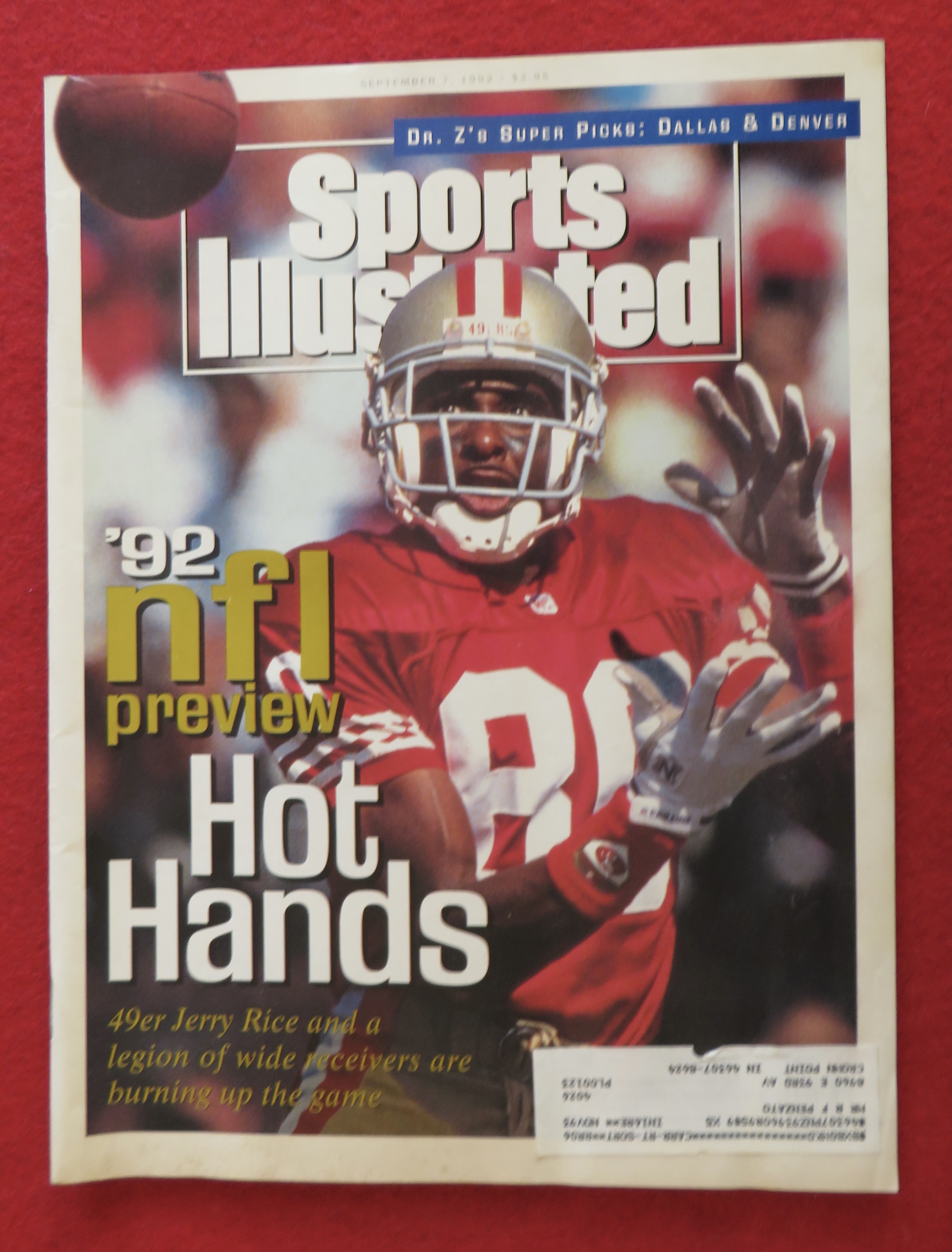 Sport Illustrated Magazine September 7, 1992 Jerry Rice