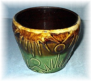 Majolica Type Vintage Plant Pot