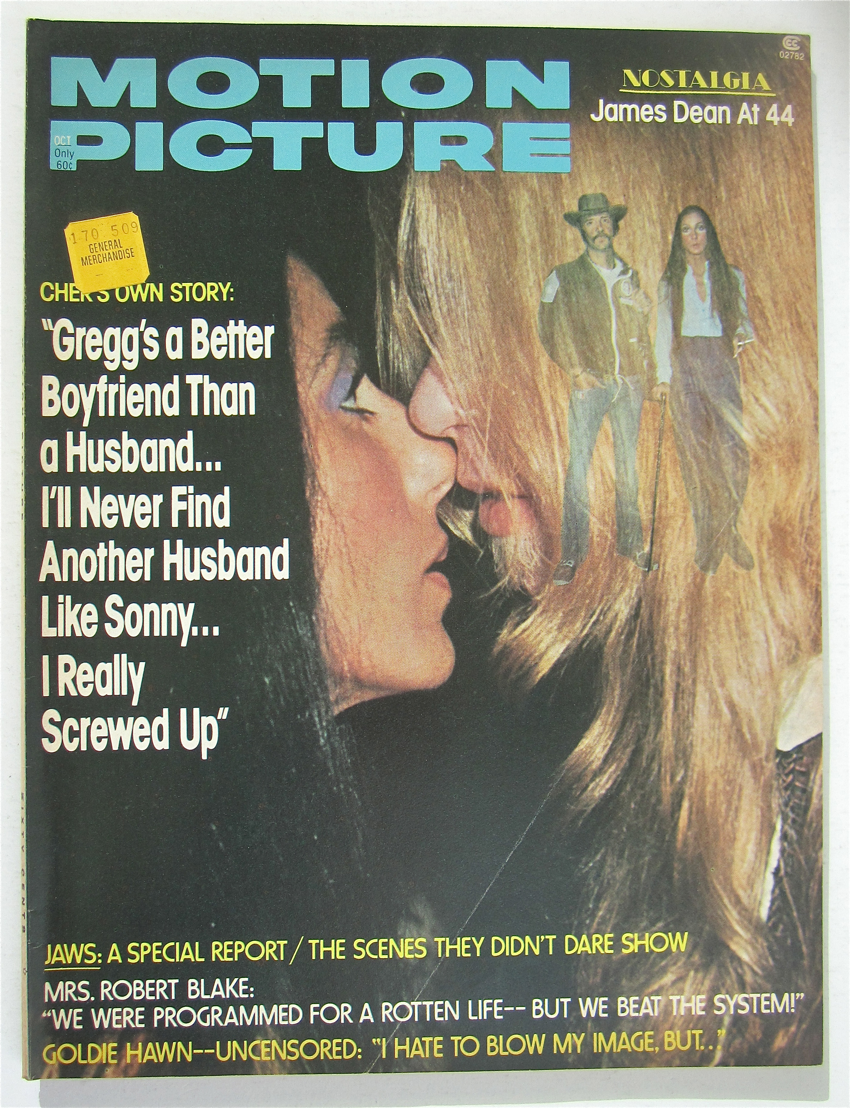 Motion Picture Magazine October 1975 Cher/Gregg Allman