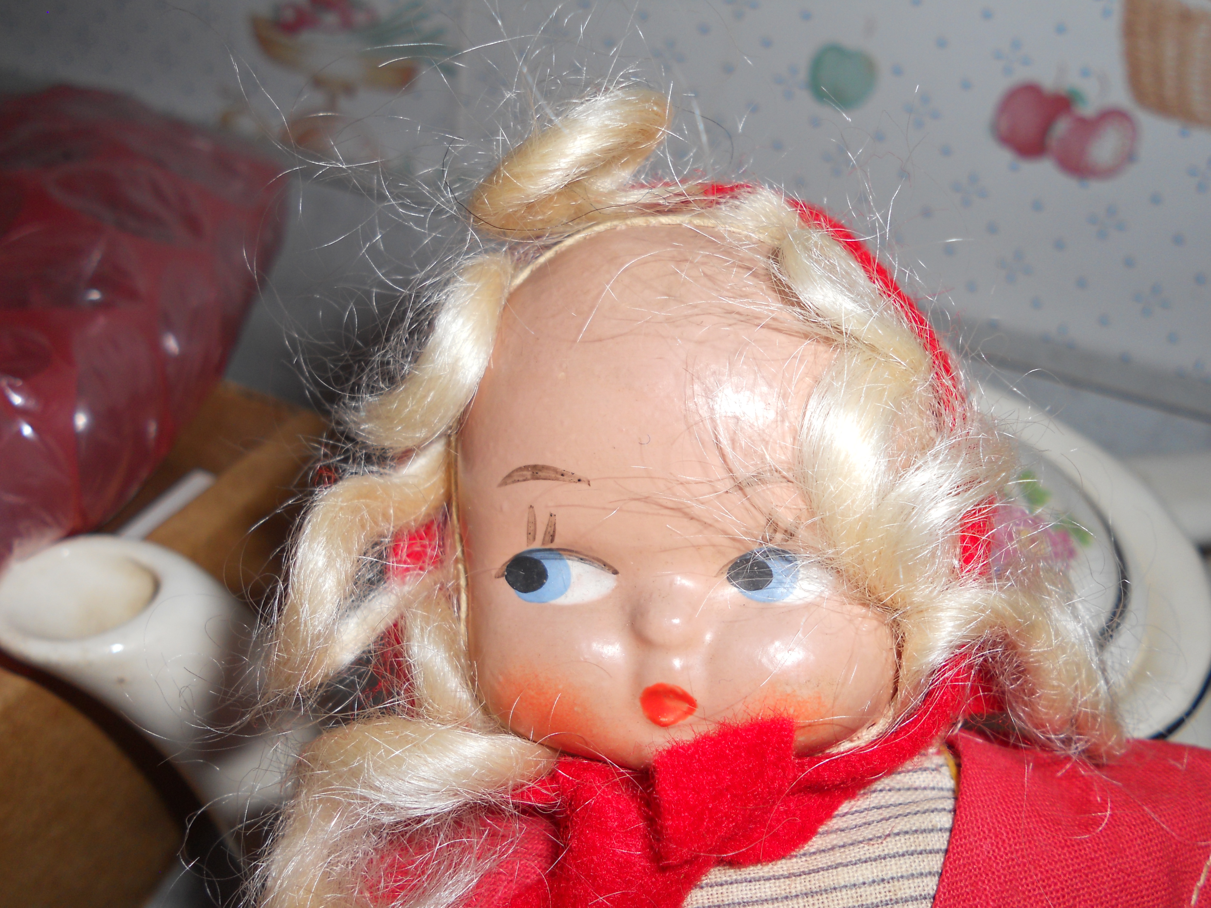 Mask Face Doll 9 inch Cloth body