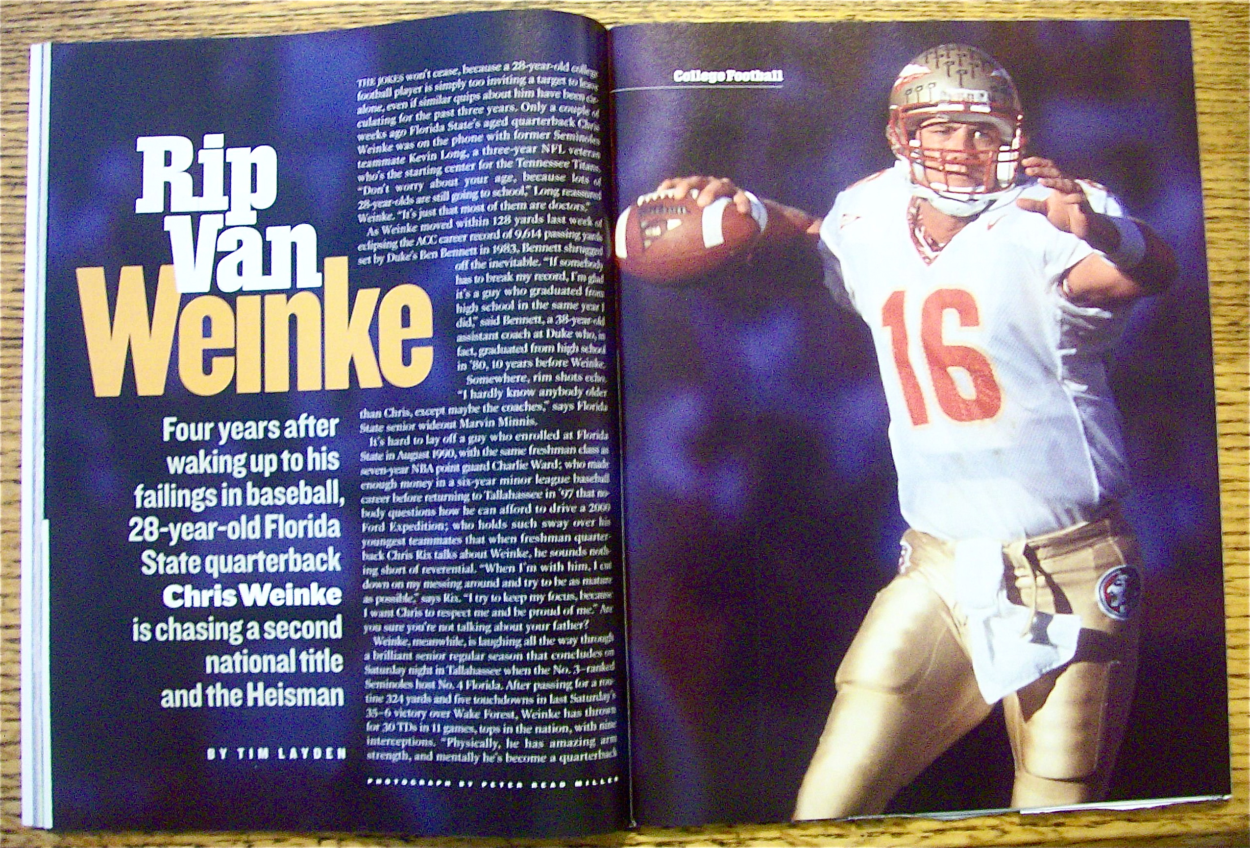 Sports Illustrated Magazine November 20, 2000 Shane B.