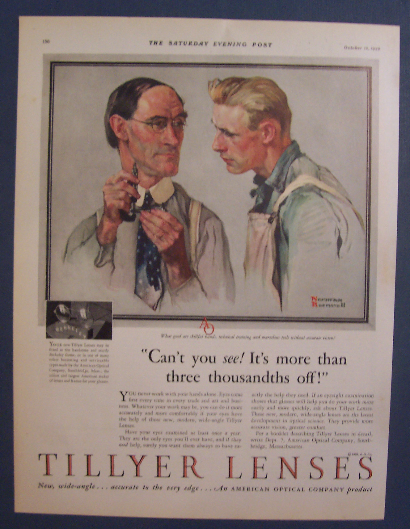 1929 Tillyer Lenses By Norman Rockwell