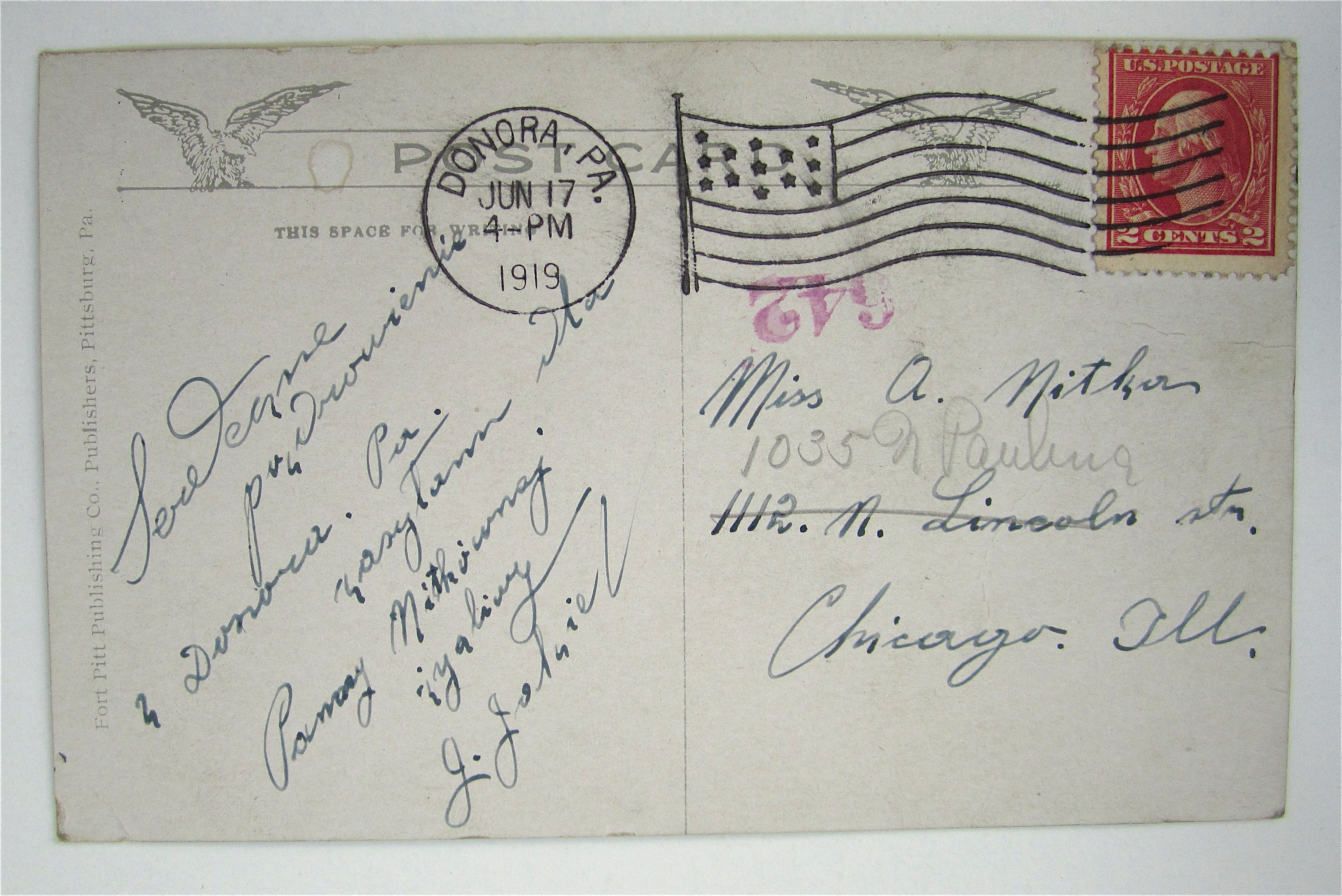 Field Fence Mill, Donora PA Postcard
