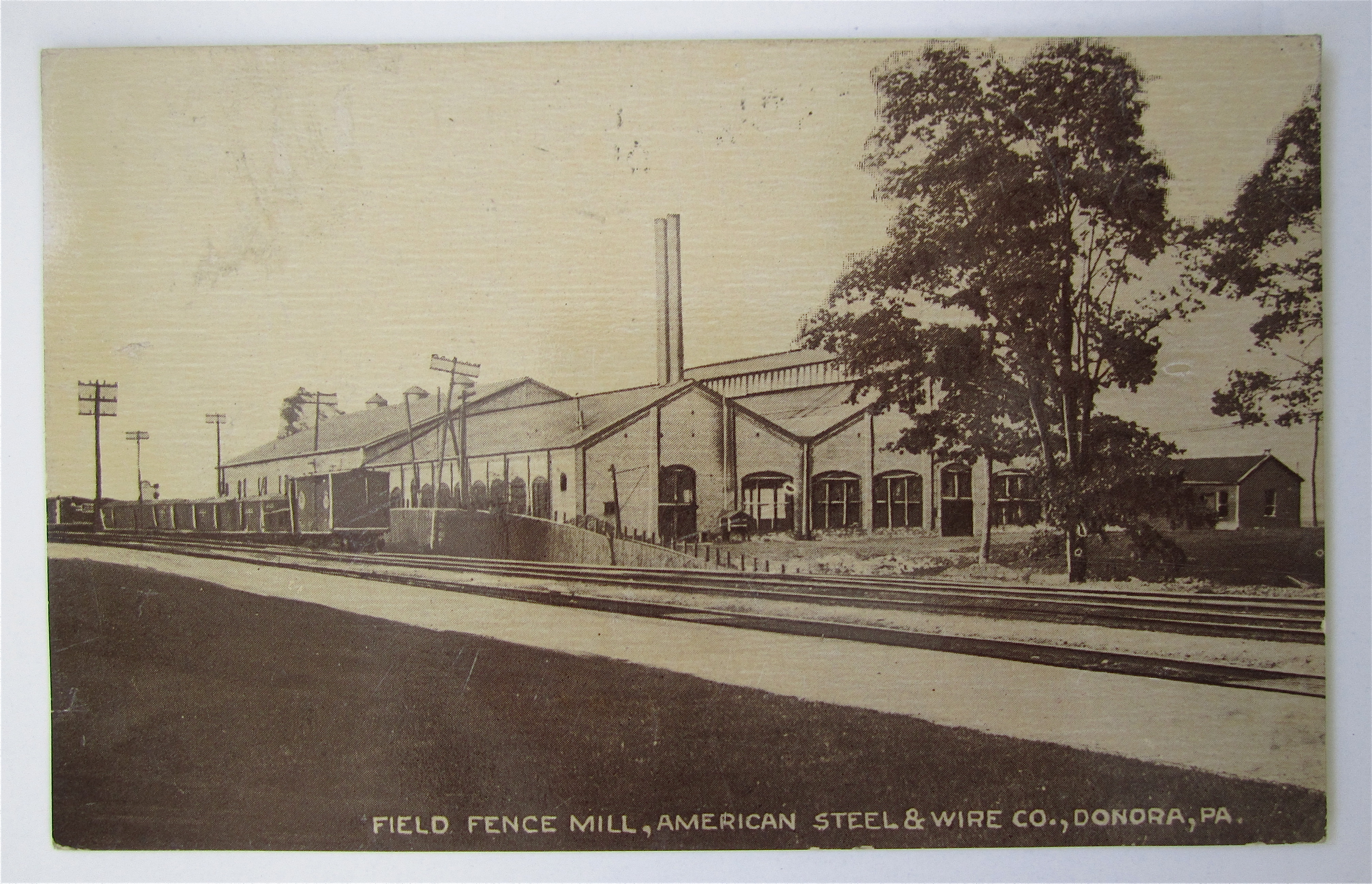 Field Fence Mill, Donora PA Postcard