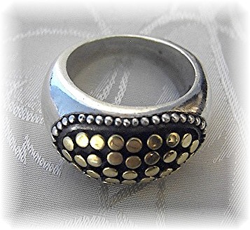 14K Gold Sterling Silver Wheat Bracelet Indonesia