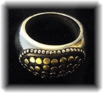 14K Gold Sterling Silver Wheat Bracelet Indonesia