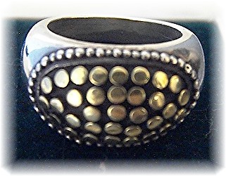 14K Gold Sterling Silver Wheat Bracelet Indonesia