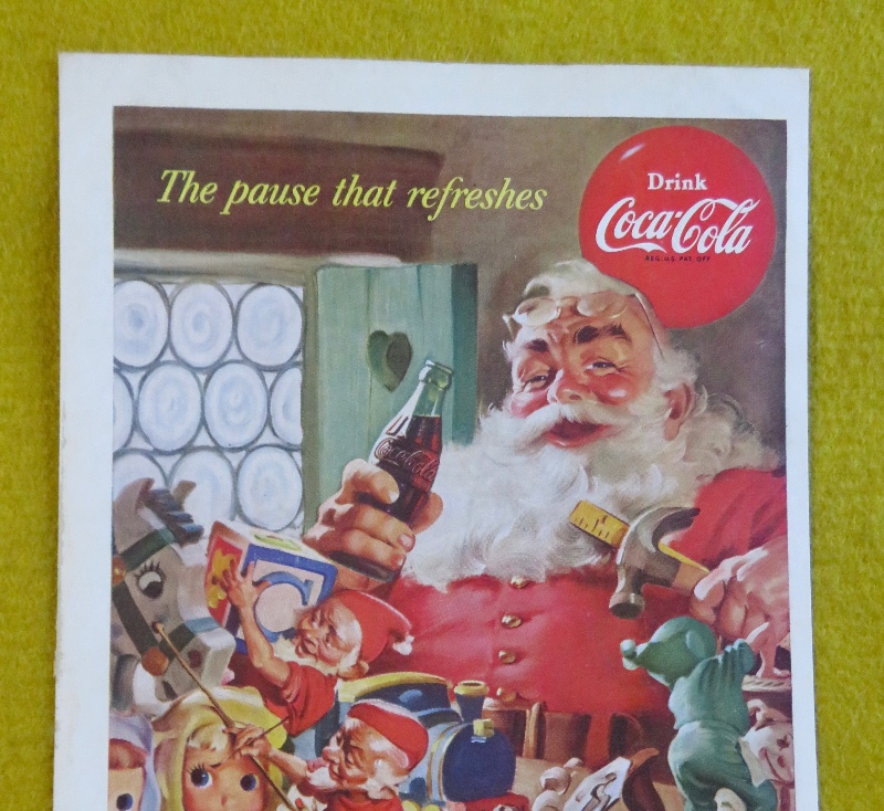 1953 Coca Cola (Coke) with Santa Claus & Toys