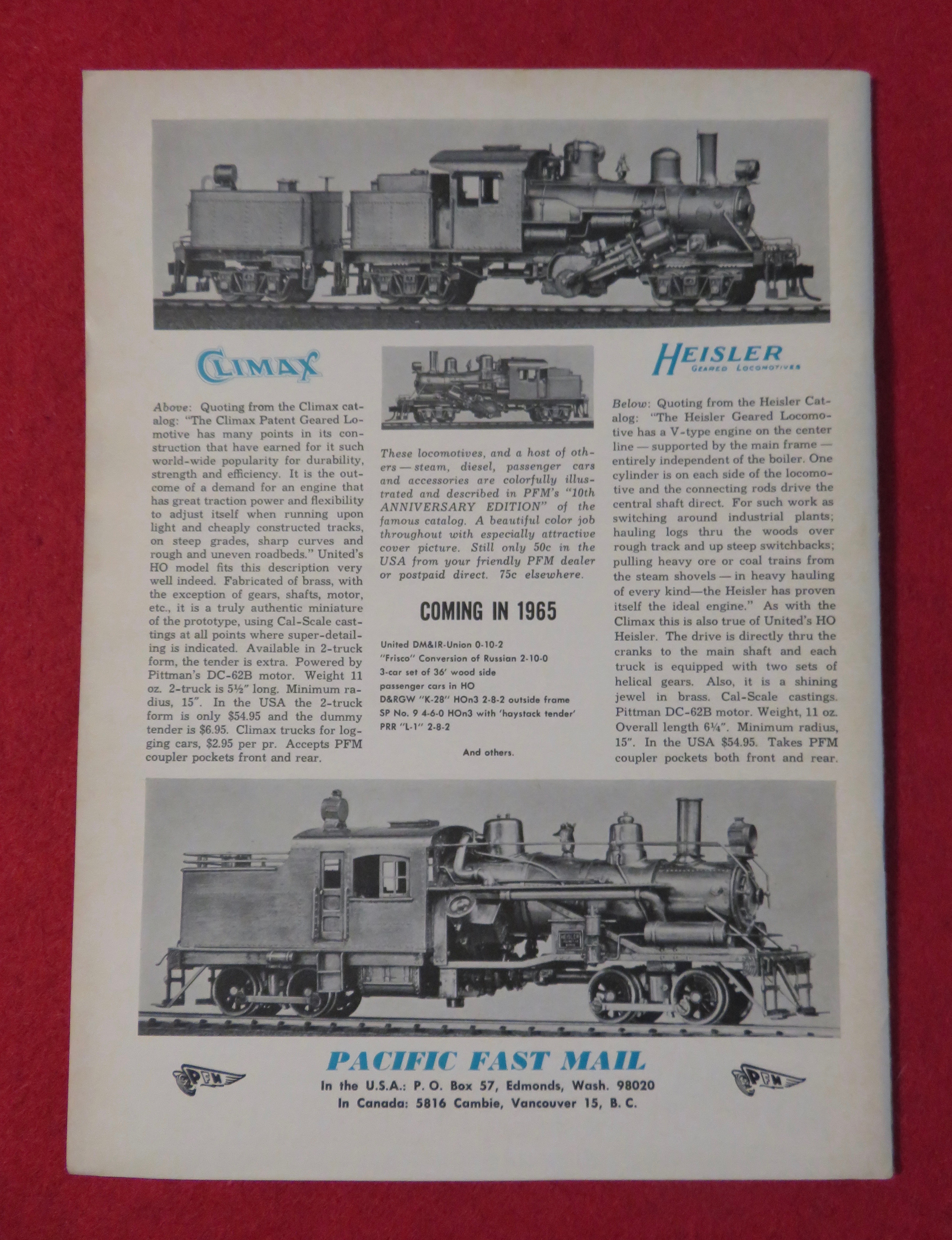 Model Railroader Magazine January 1965