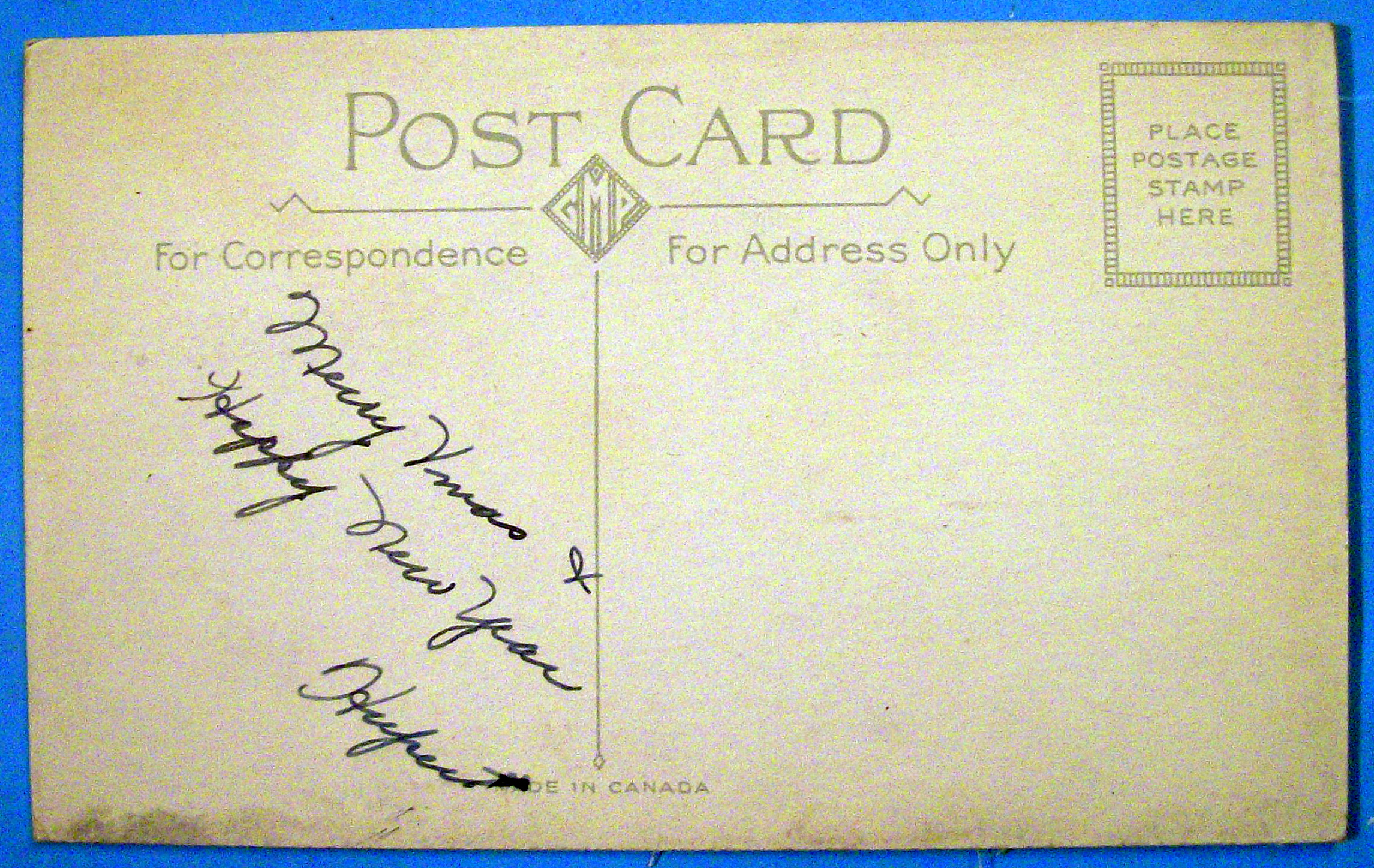 Merry Christmas Postcard w/Christmas Dinner & Guests