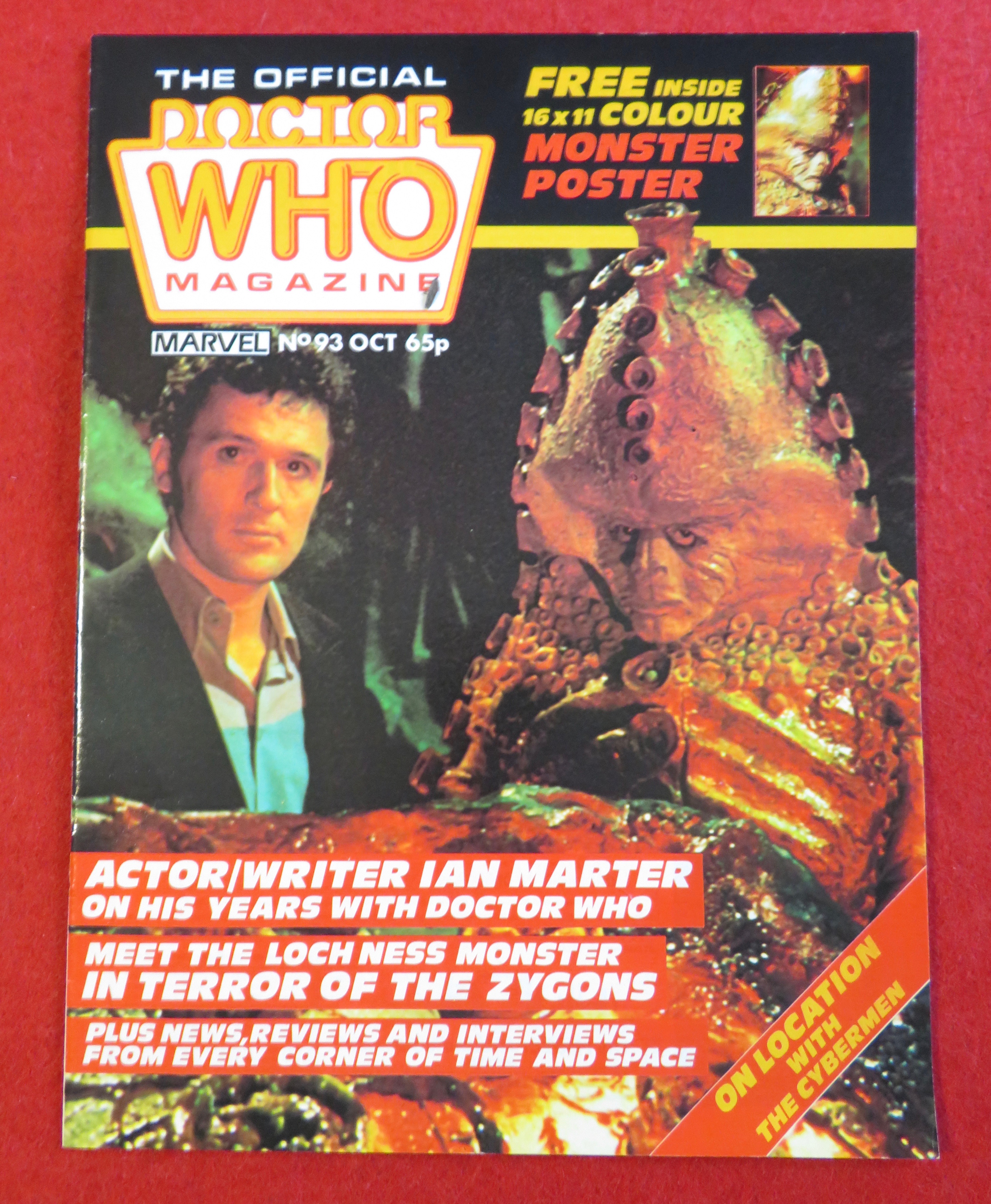Doctor (Dr) Who Magazine October 1984 Monster