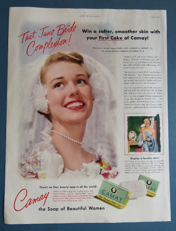 1951 Camay Soap with Lovely Bride