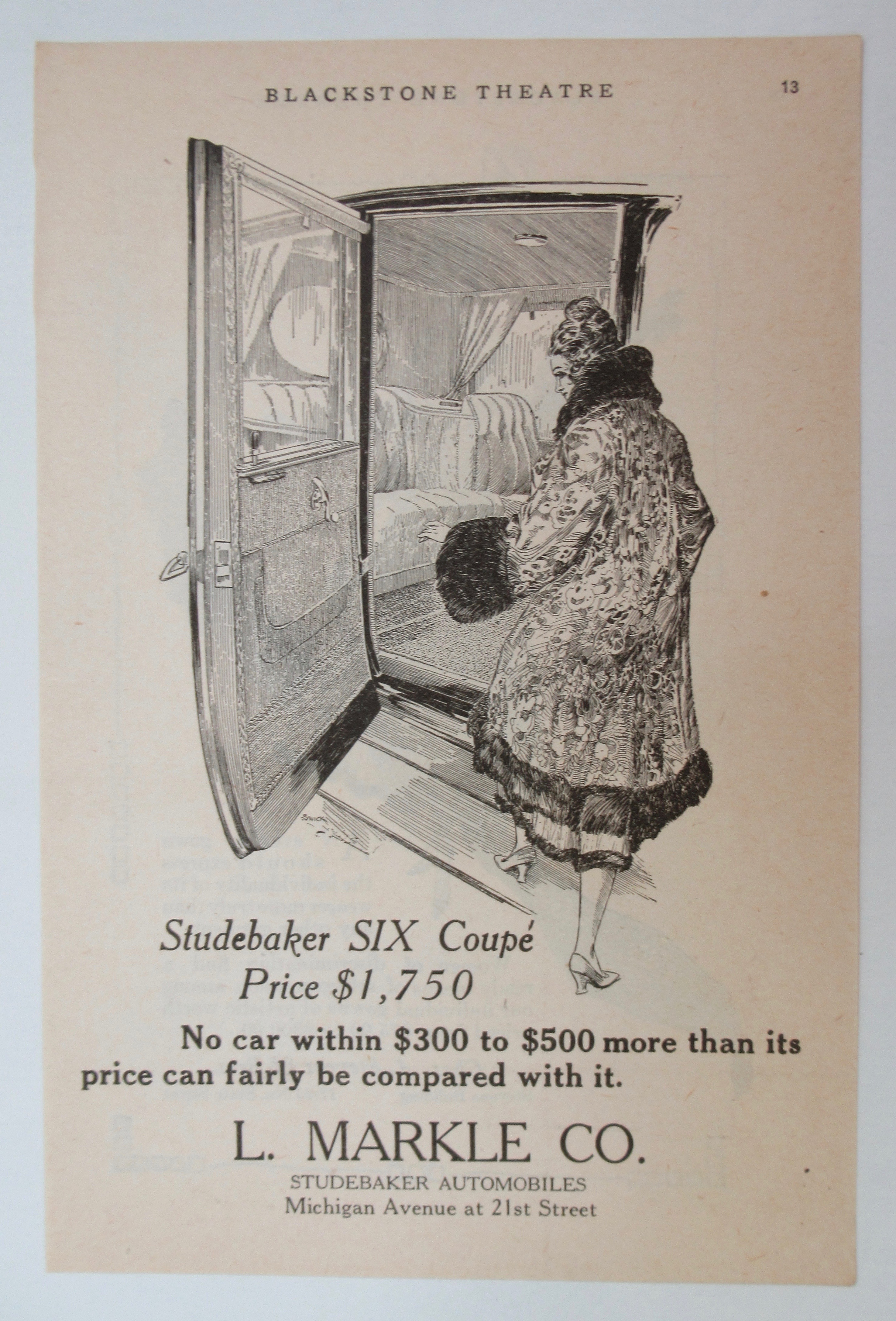 1917 Studebaker Automobiles with Studebaker Six Coupe