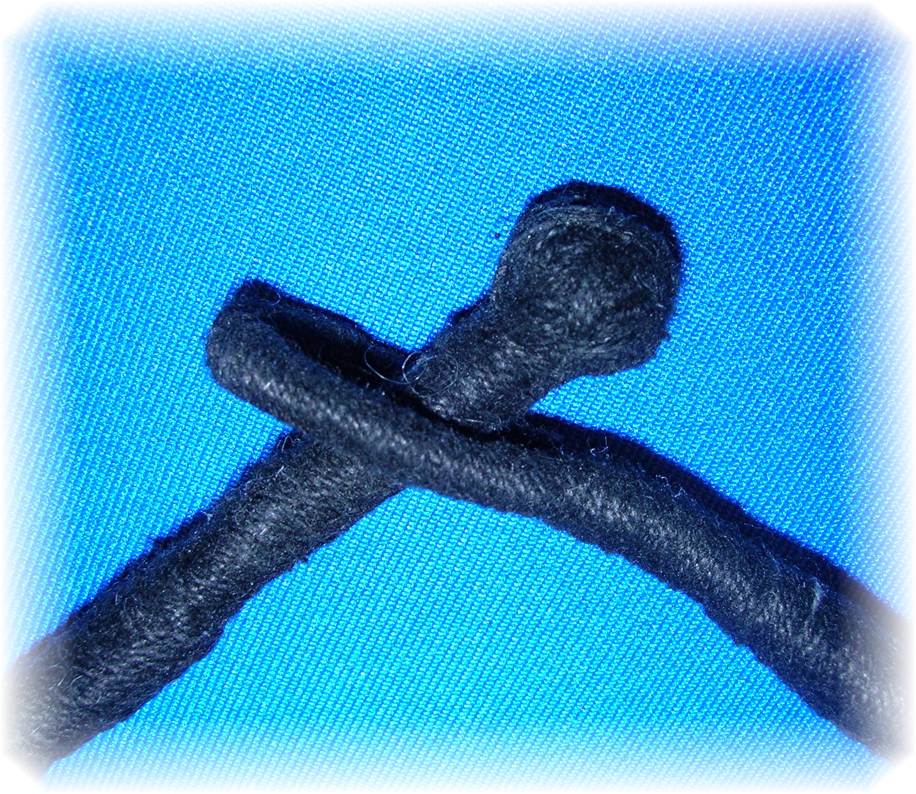 Coral Necklace Black Cord  Estate Piece