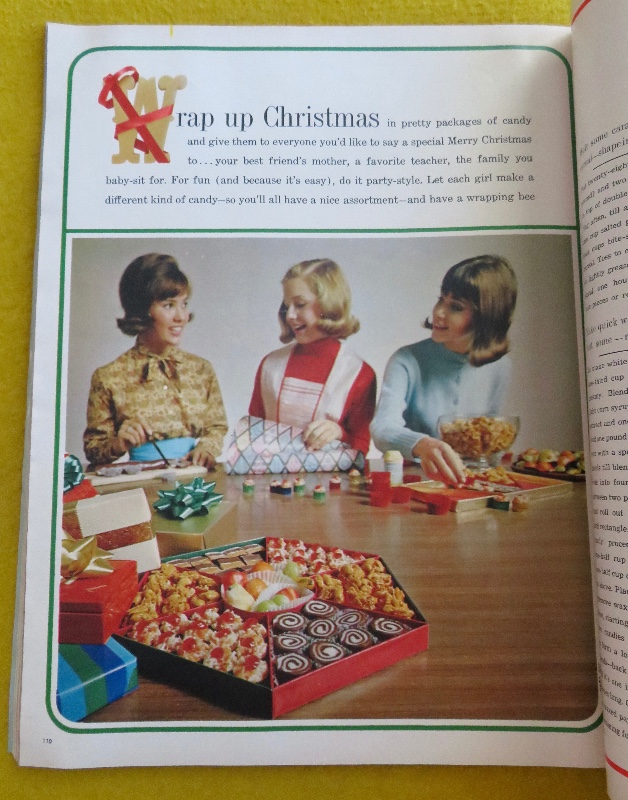 Seventeen Magazine December 1963 Fashions, Holiday Hairdos, Gay Christmas Candies & More