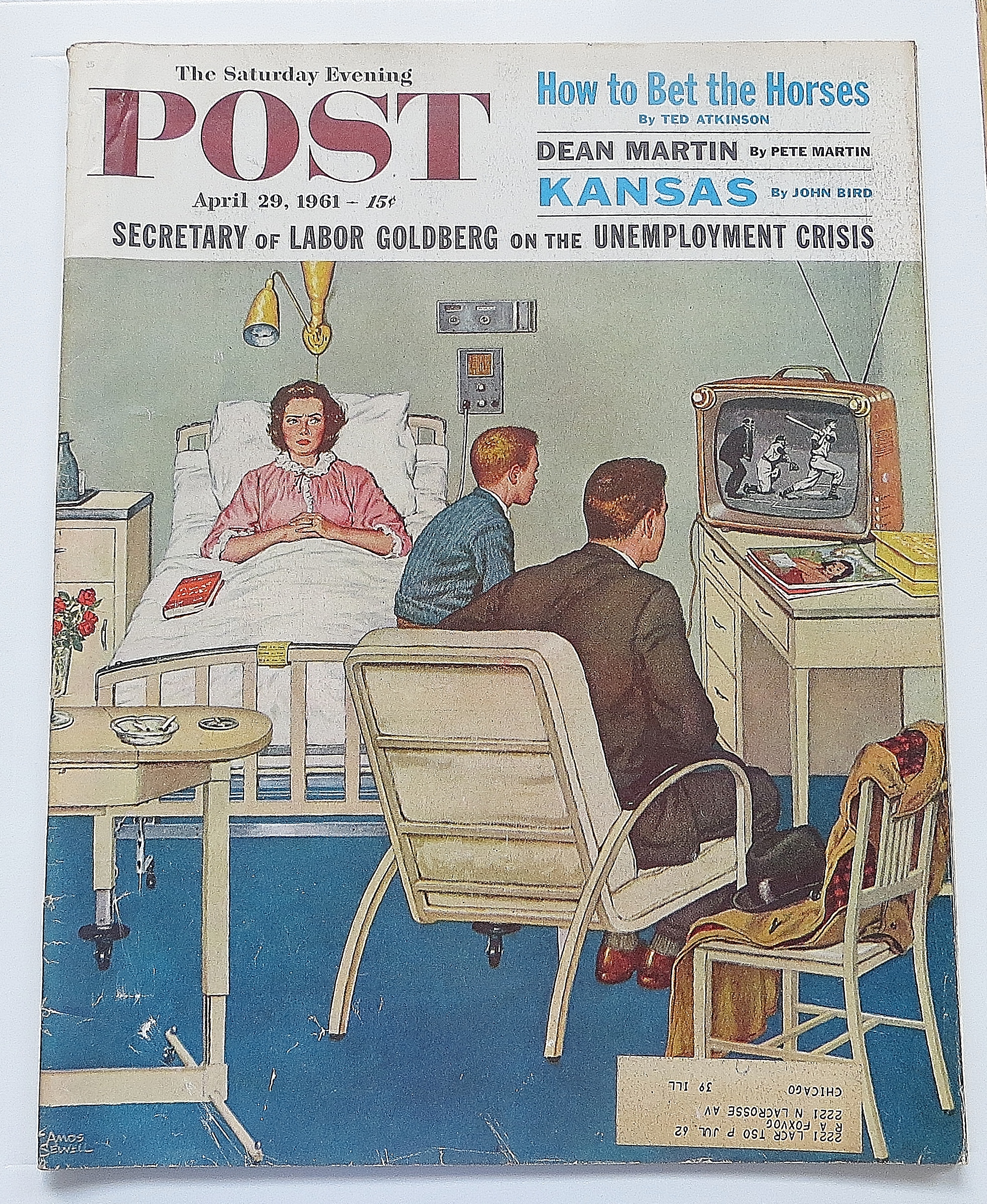 Saturday Evening Post April 29, 1961 Dean Martin