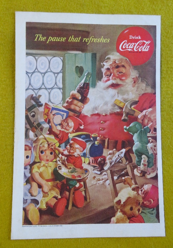 1953 Coca Cola (Coke) with Santa Claus & Toys
