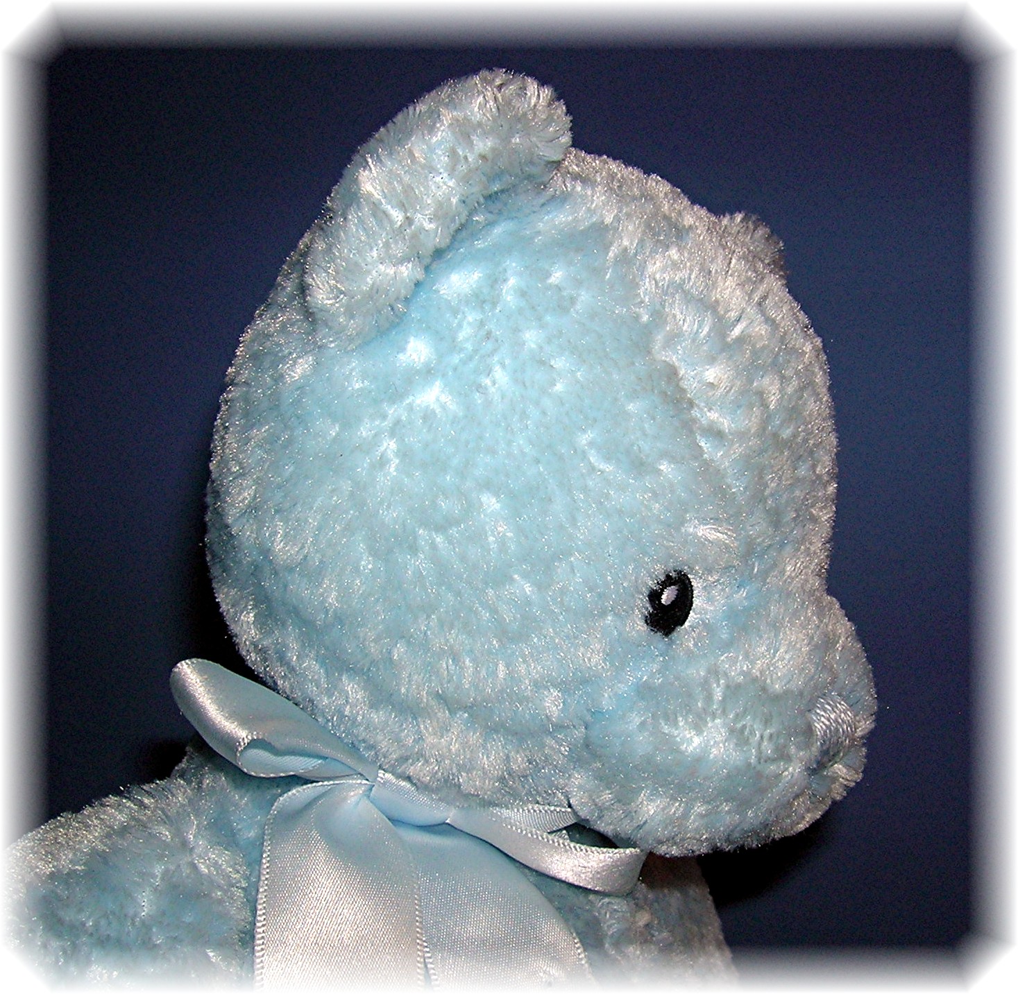 15 Inch Soft and Cuddly Blue Baby GUND Teddy Bear