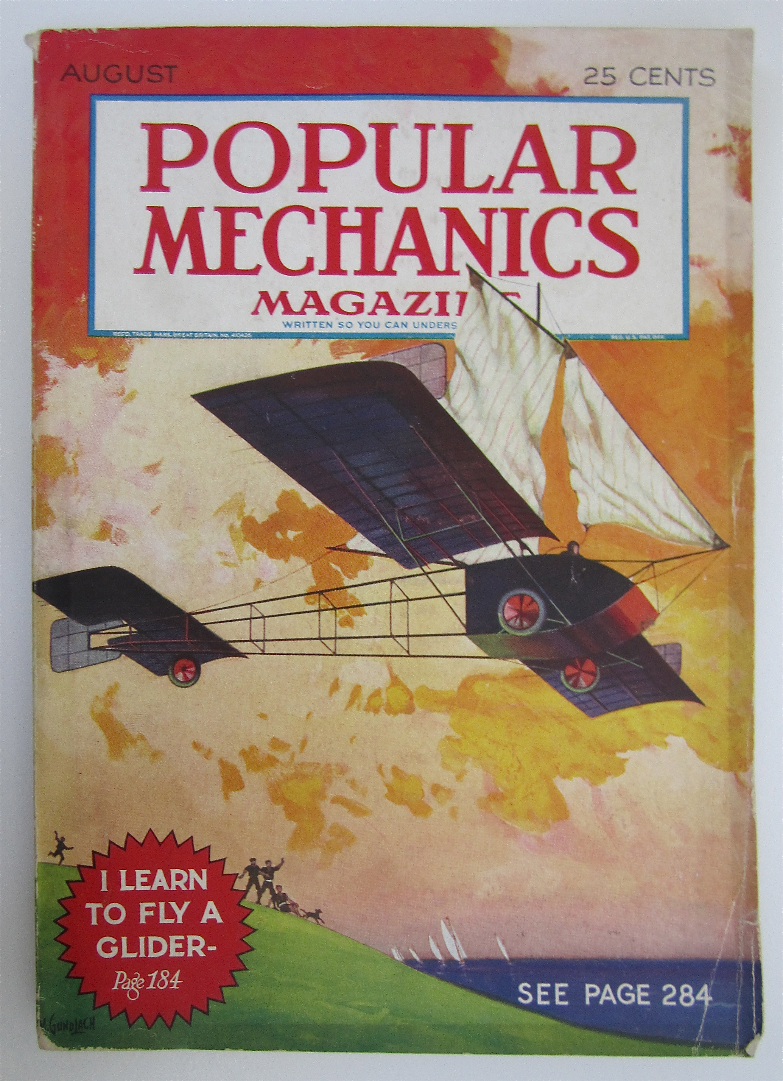 Popular Mechanics Magazine August 1930 Fly A Glider