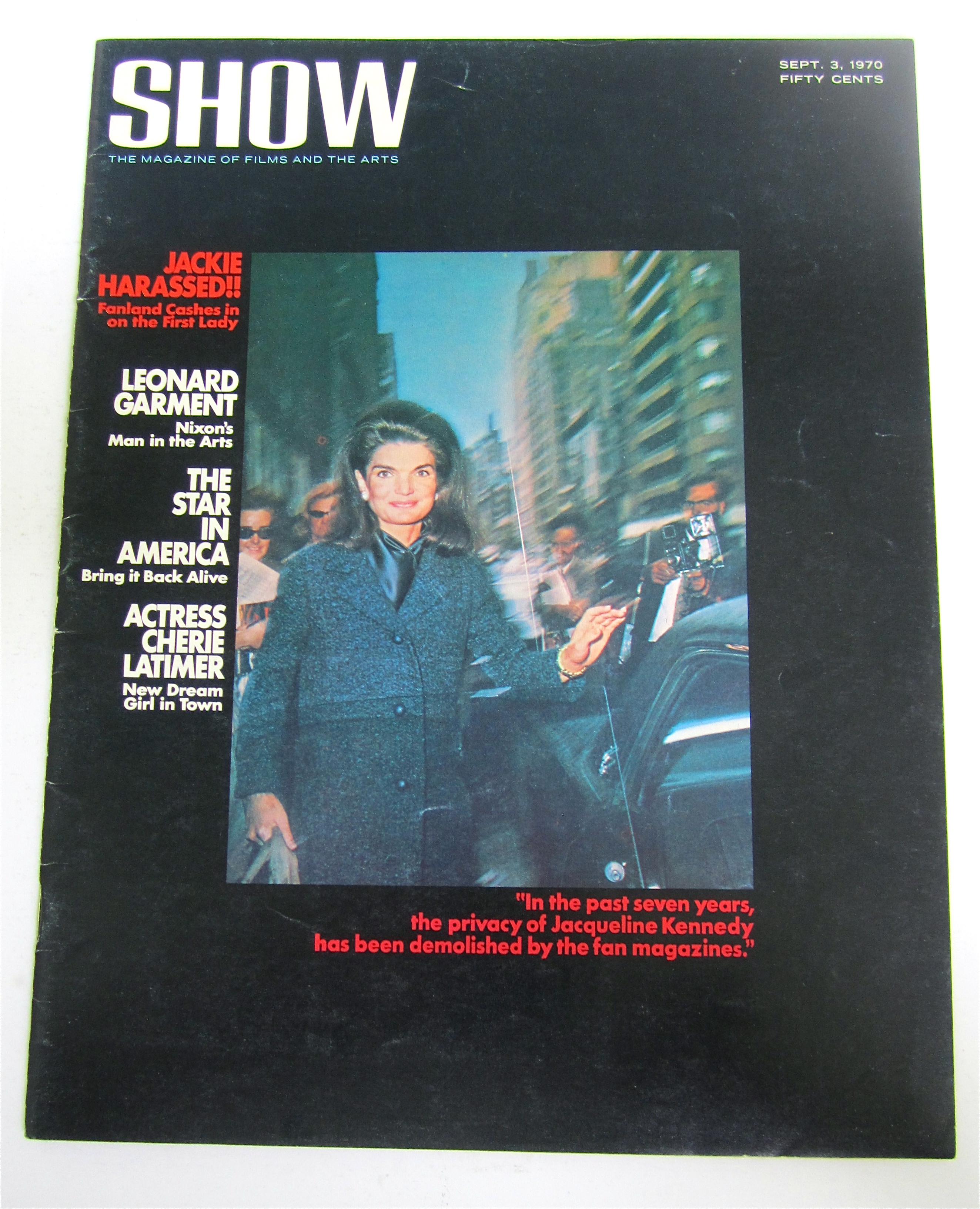 Show Magazine September 3, 1970 Jackie Harassed