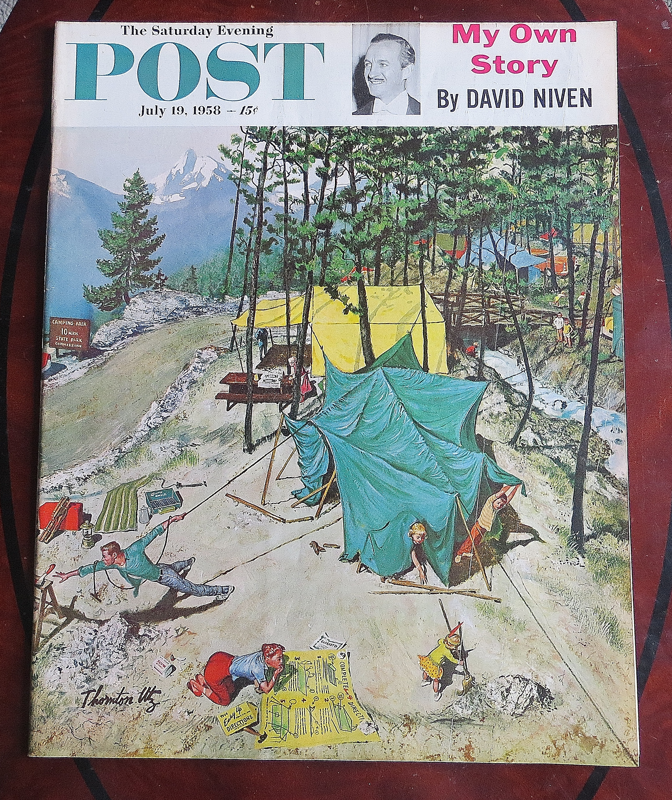 Saturday Evening Post July 19, 1958 David Niven
