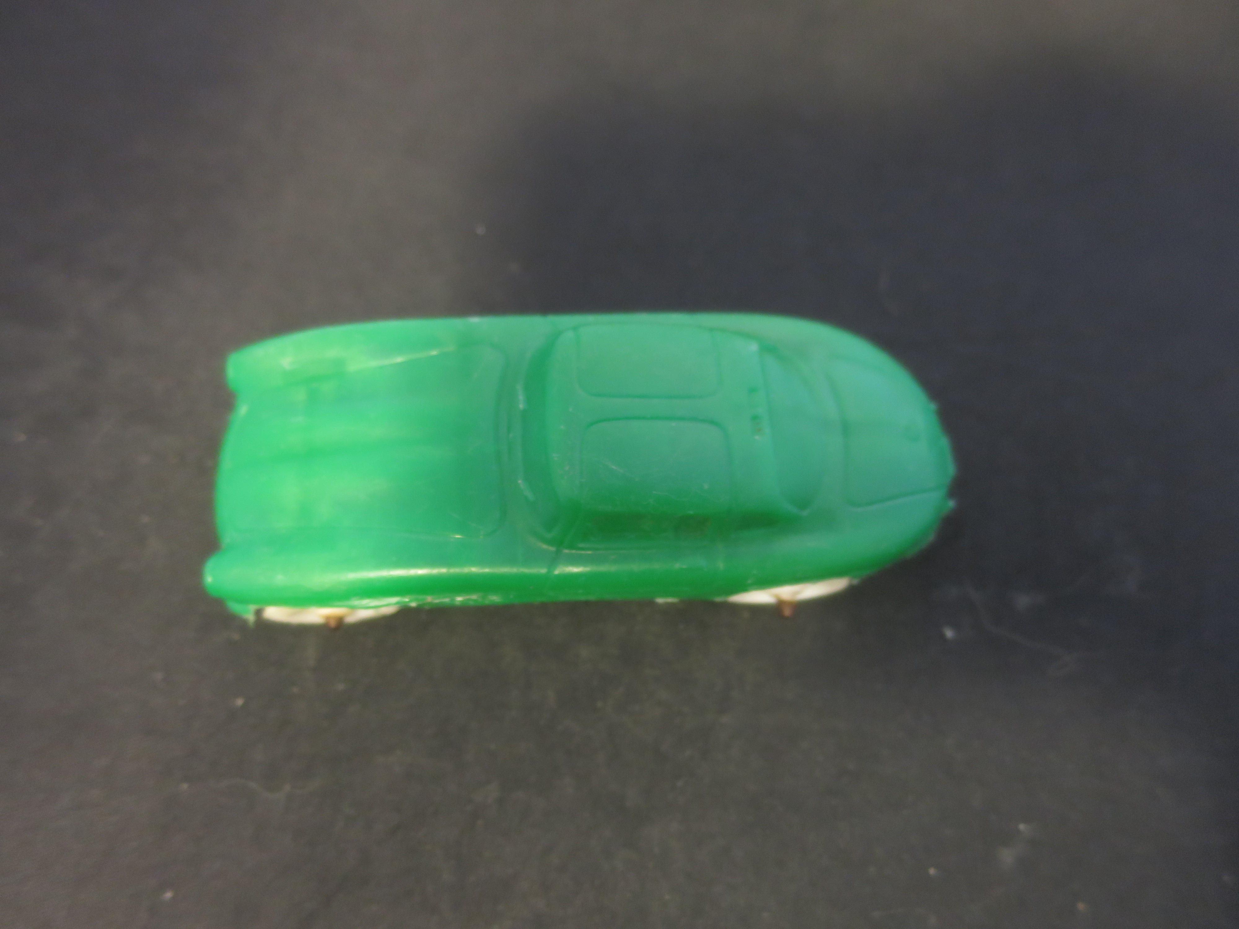 Vintage Auburn Rubber Green Racer Car
