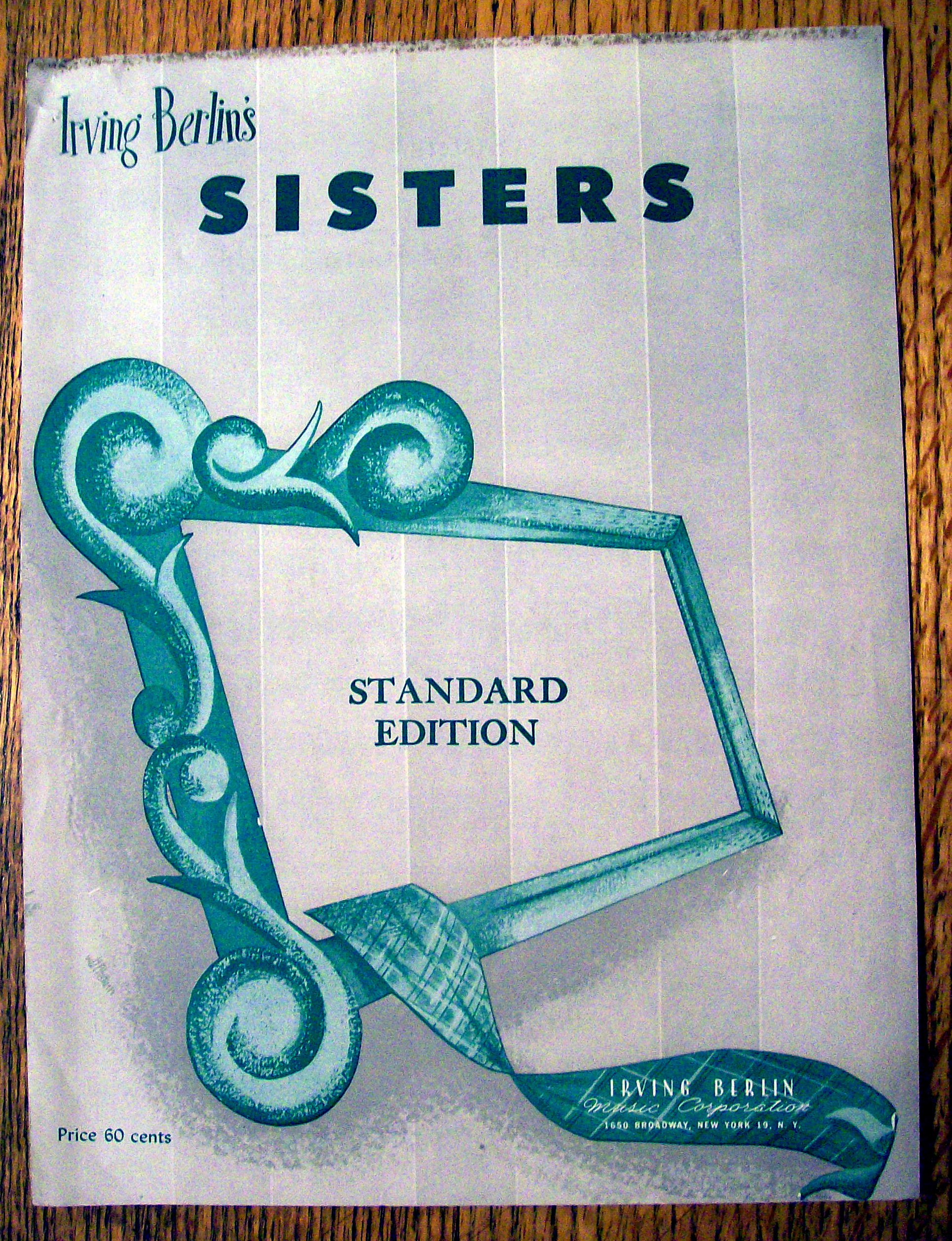 Sheet Music For 1953 Sisters