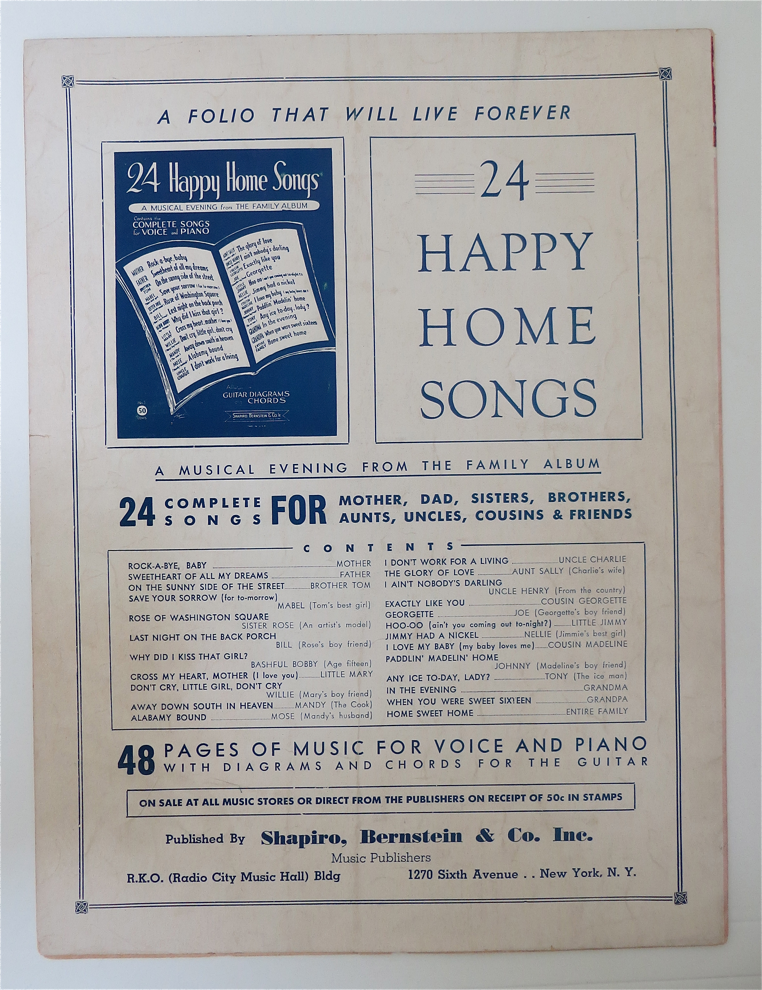 Sheet Music For 1937 Somebody Else Is Taking My Place