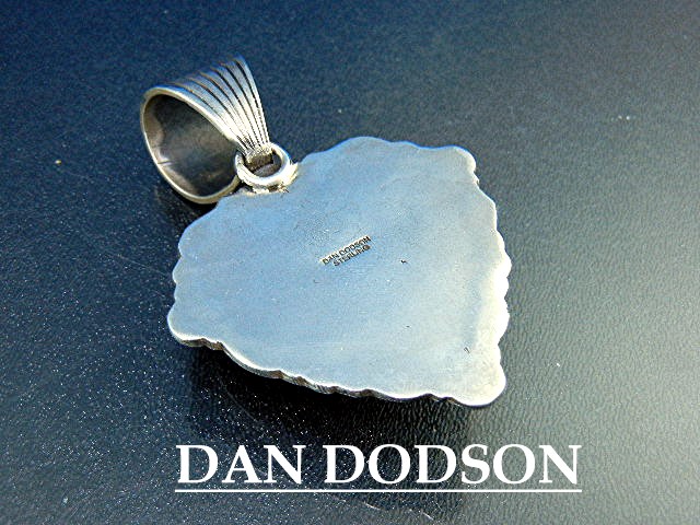 Dan Dodson Sterling Silver Kingman Turquoise Onyx Heart