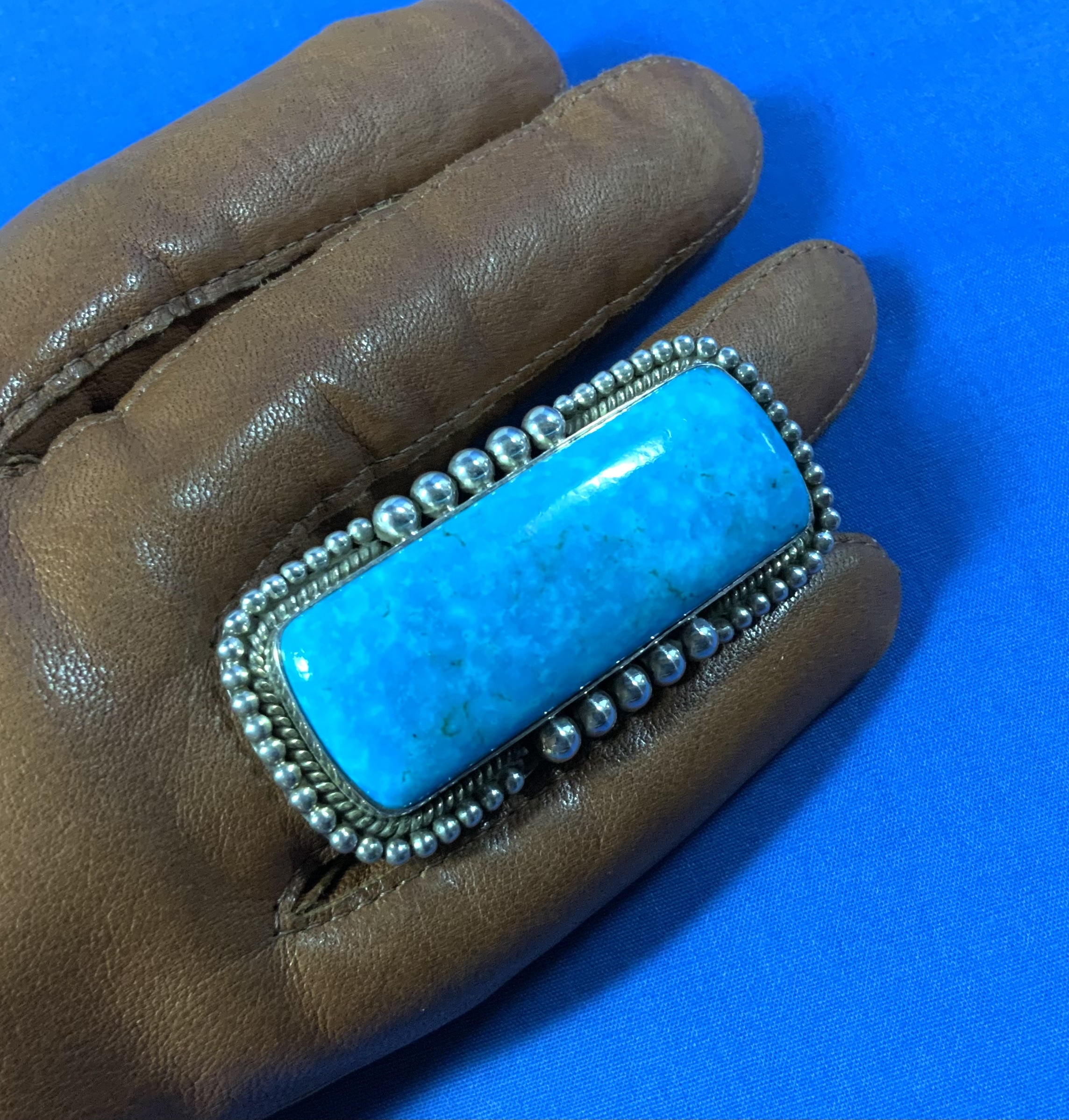Dan Dodson (RIP) Turquoise Sterling Silver Ring