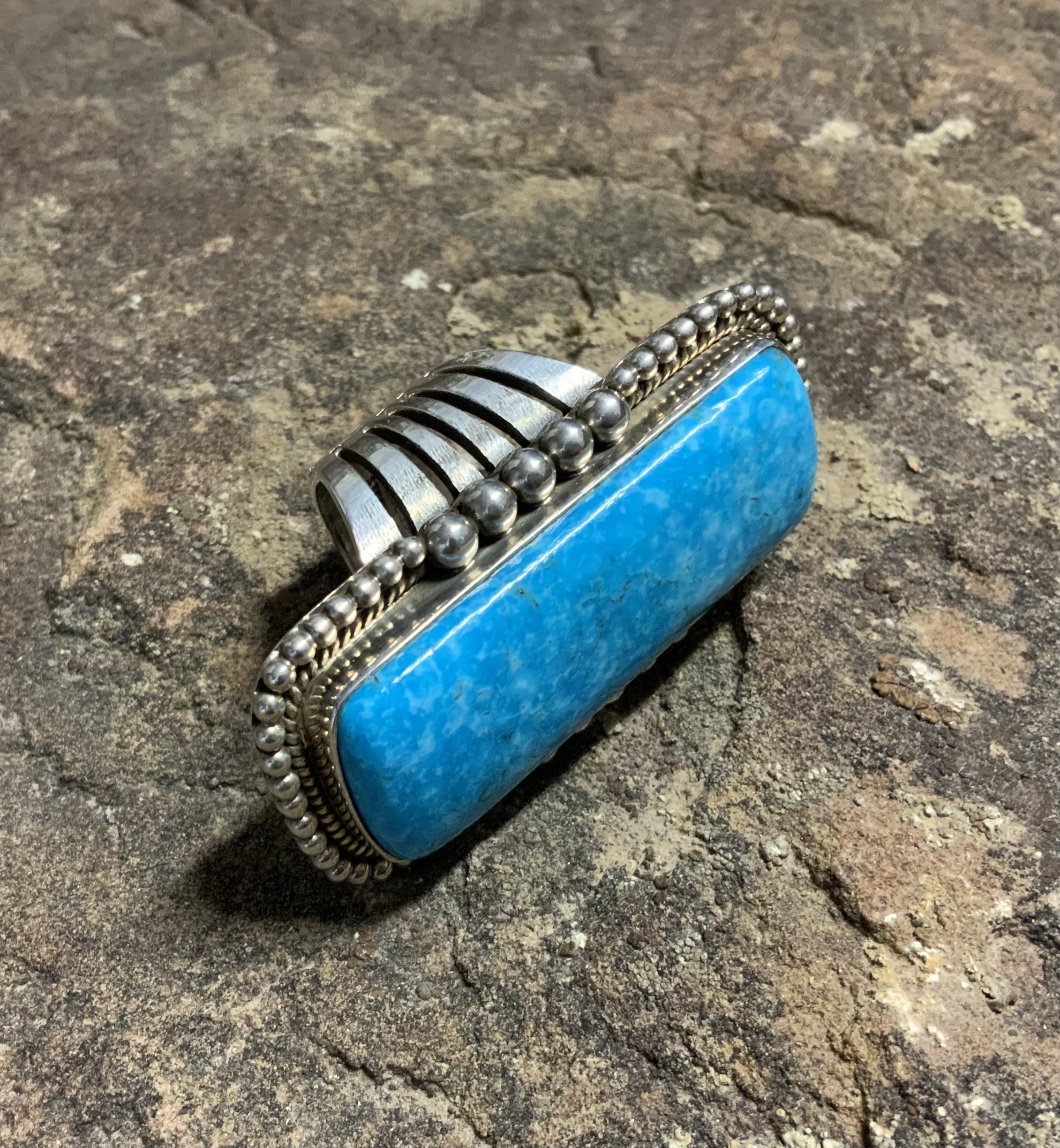 Dan Dodson (RIP) Turquoise Sterling Silver Ring