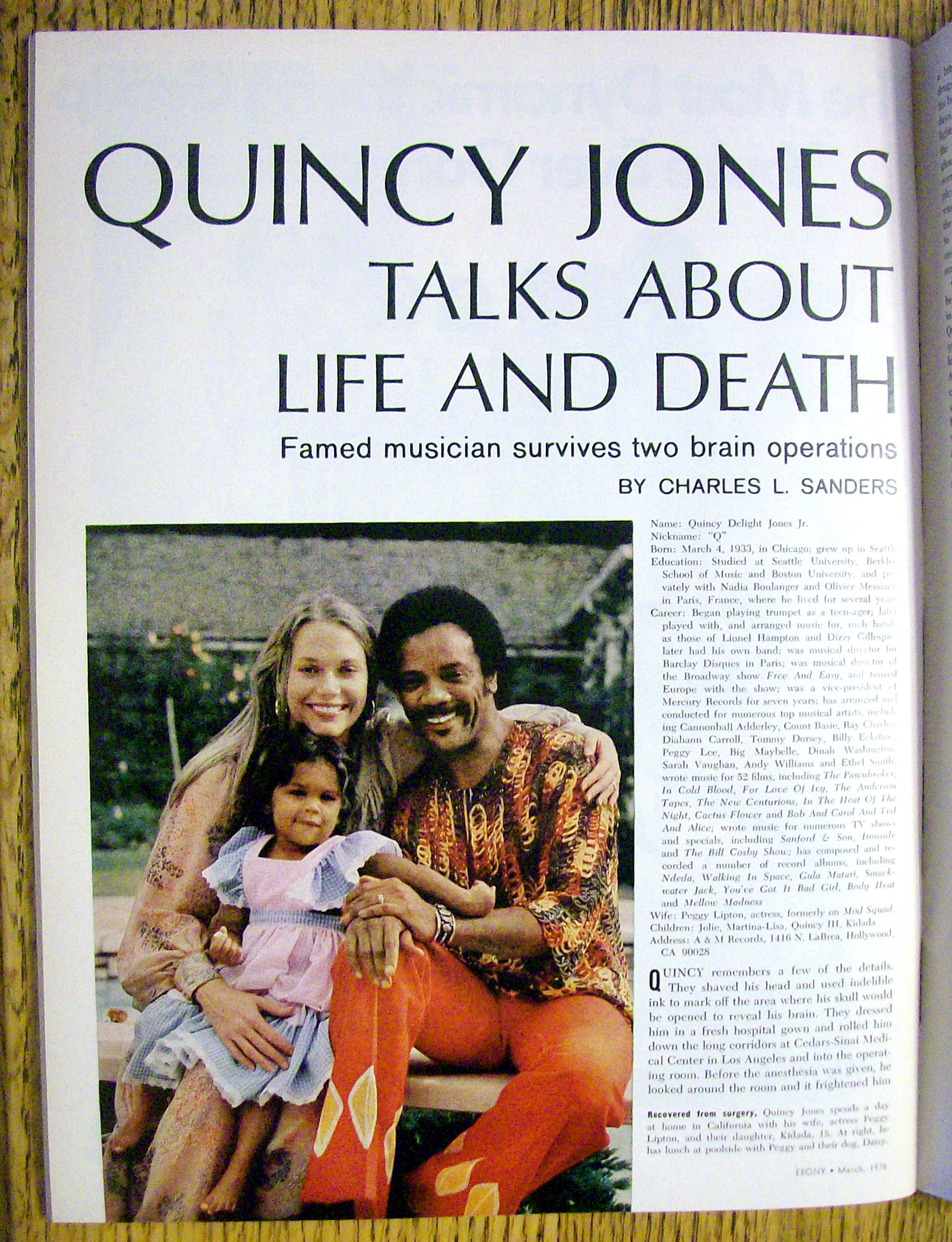 Ebony Magazine March 1976 Quincy Jones