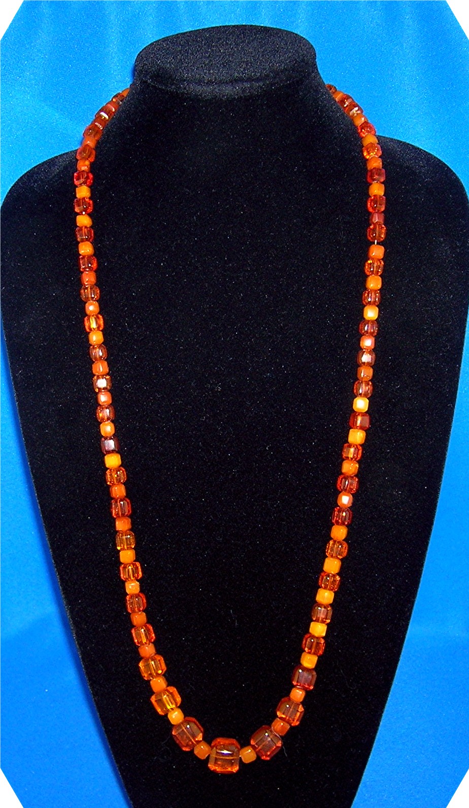 Baltic Amber Golden  Dark  Light Cubes Necklace